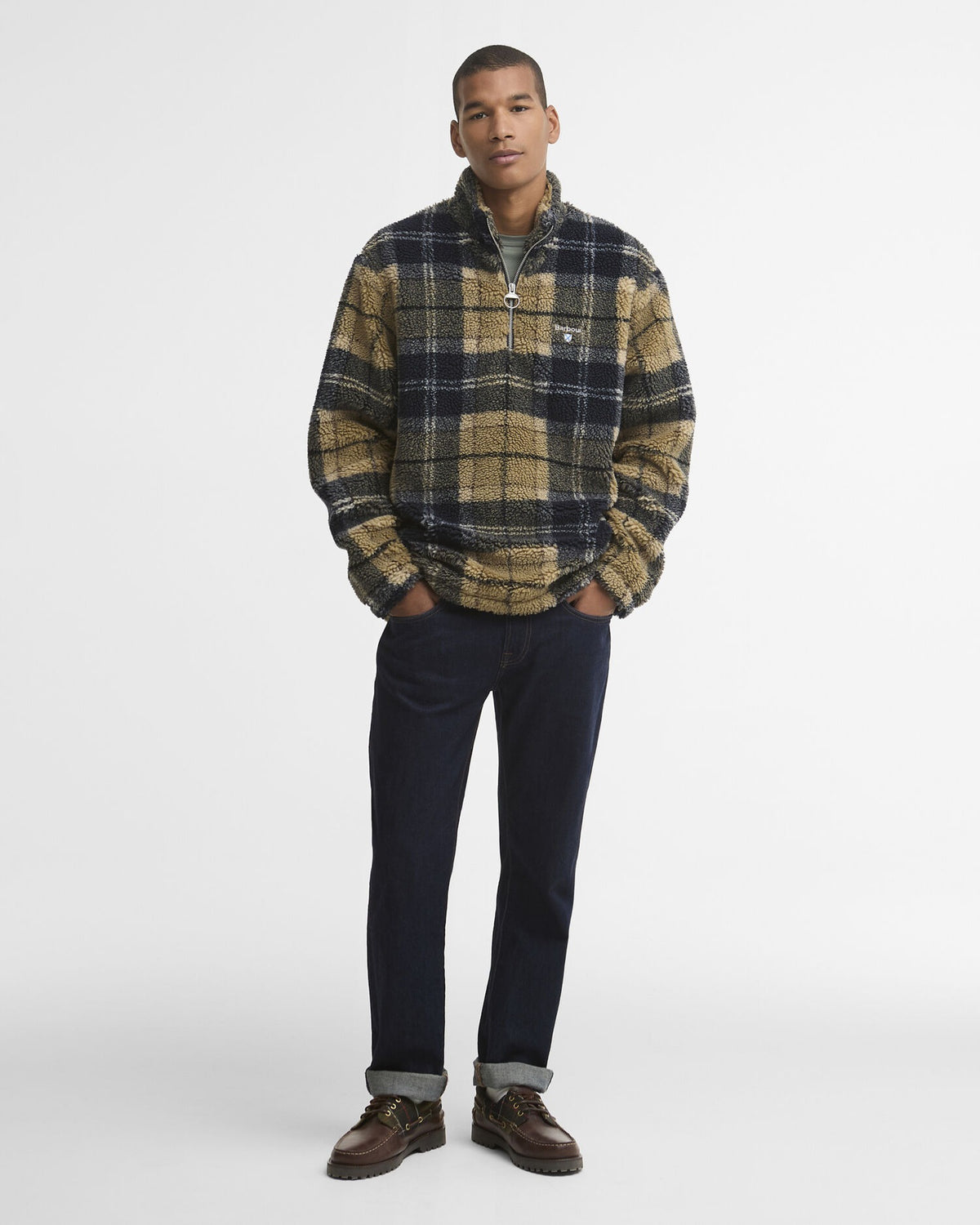 Tartan Half-Zip Fleece - Birchwood Dress Tartan