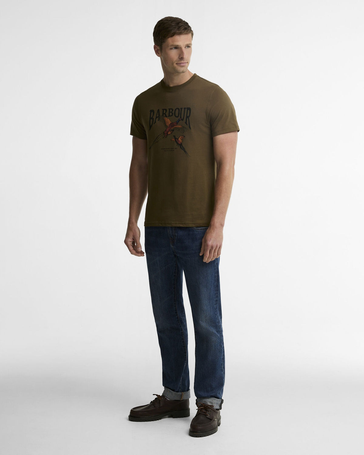 Pheasant Graphic Tailored T-Shirt - Beech