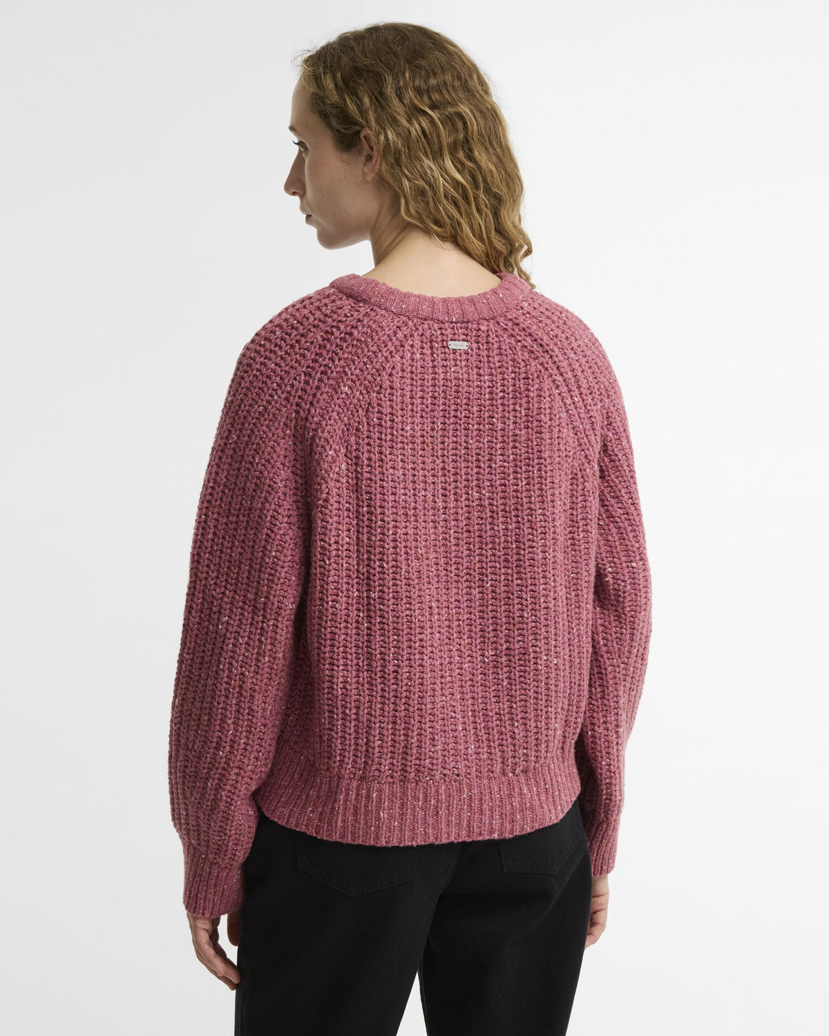 Alderney Wool-Blend Crew Neck Jumper - Tea Rose
