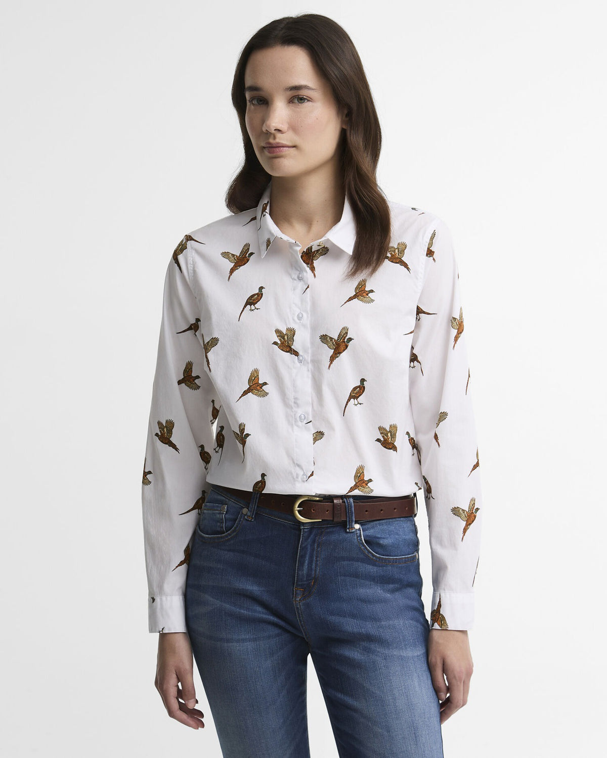 Brambles Tailored Long-Sleeved Shirt - Multi Bird