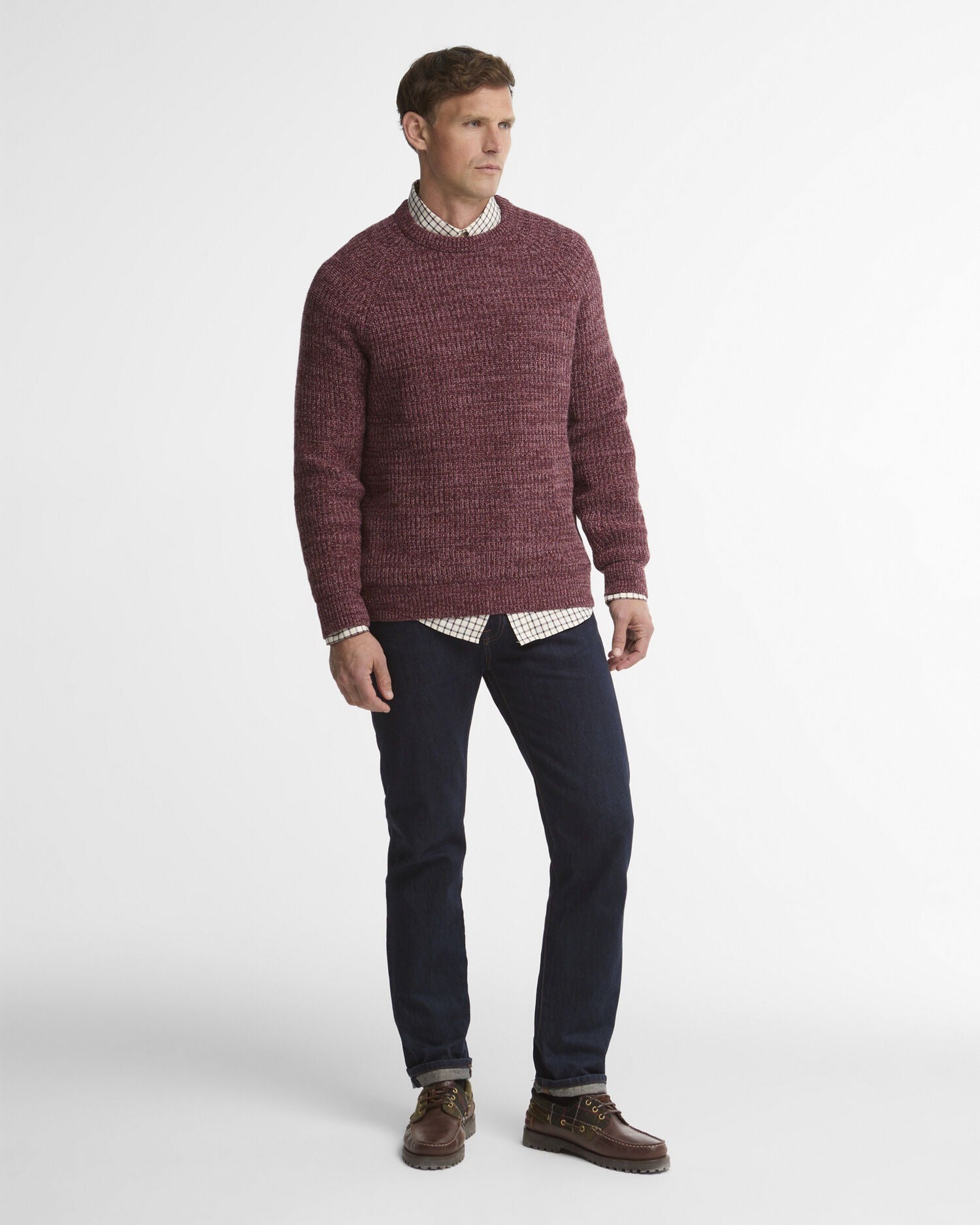 Horseford Crew Neck Jumper - Mauve