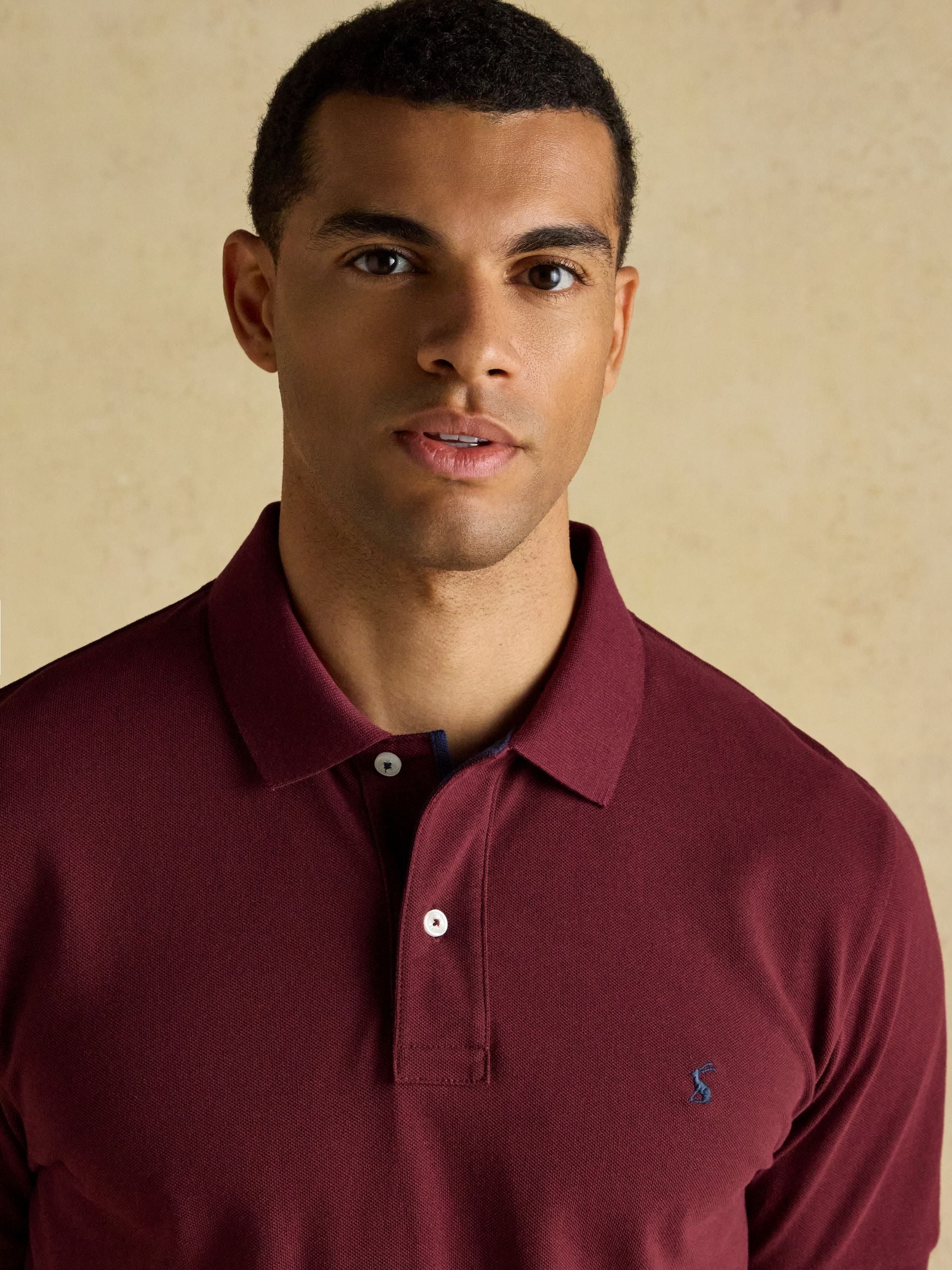 Woody Burgundy Cotton Pique Polo Shirt