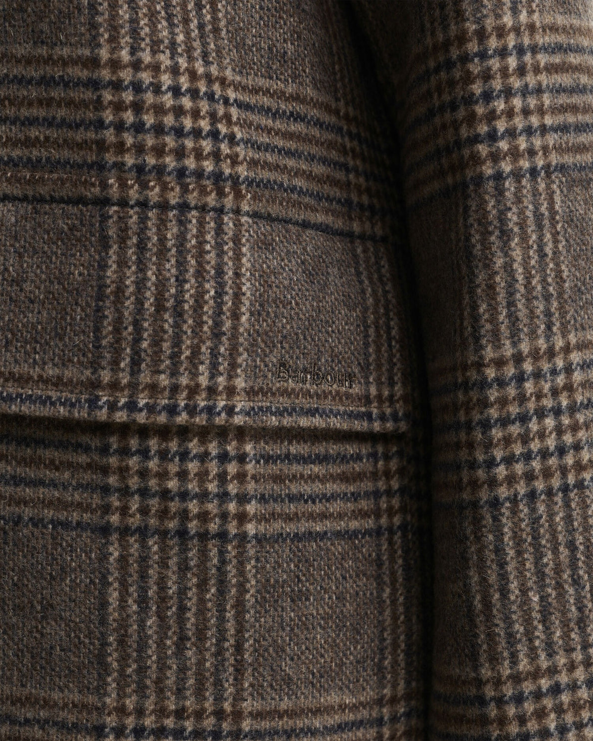 Melody Check Wool Duffle Coat - Prince Of Wales/Ganache