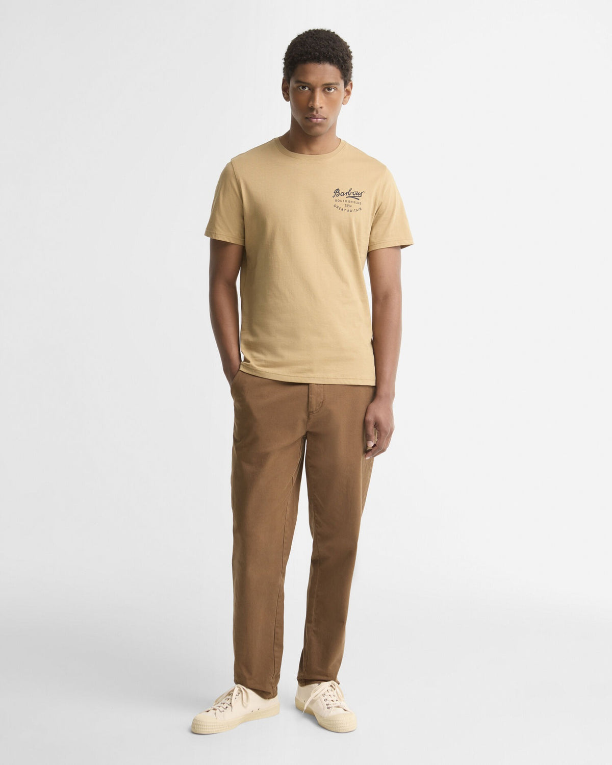 Script Graphic T-Shirt - Stone