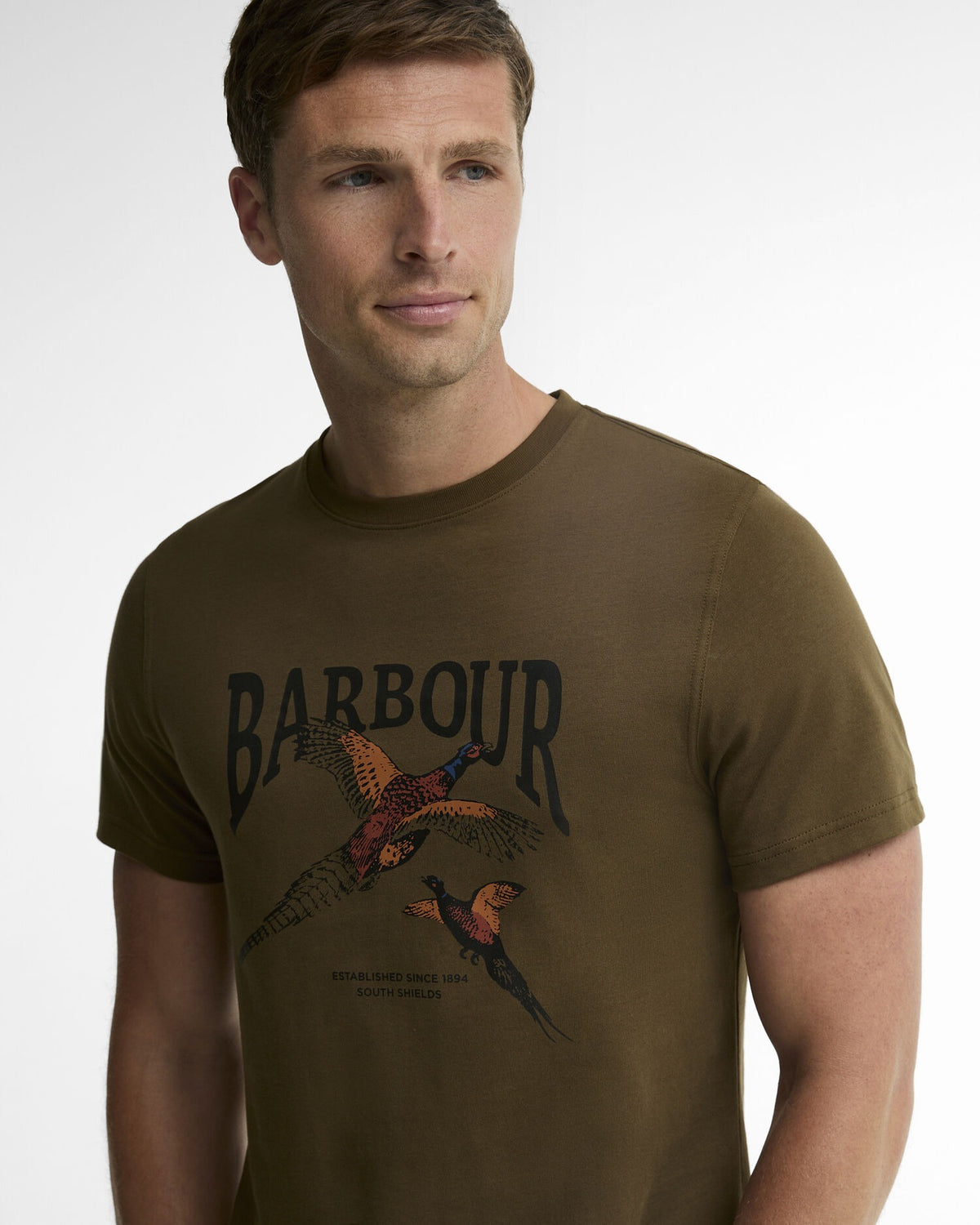 Pheasant Graphic Tailored T-Shirt - Beech