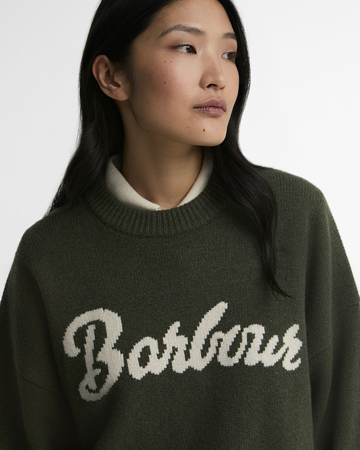 Ivybridge Crew Neck Jumper - Olive