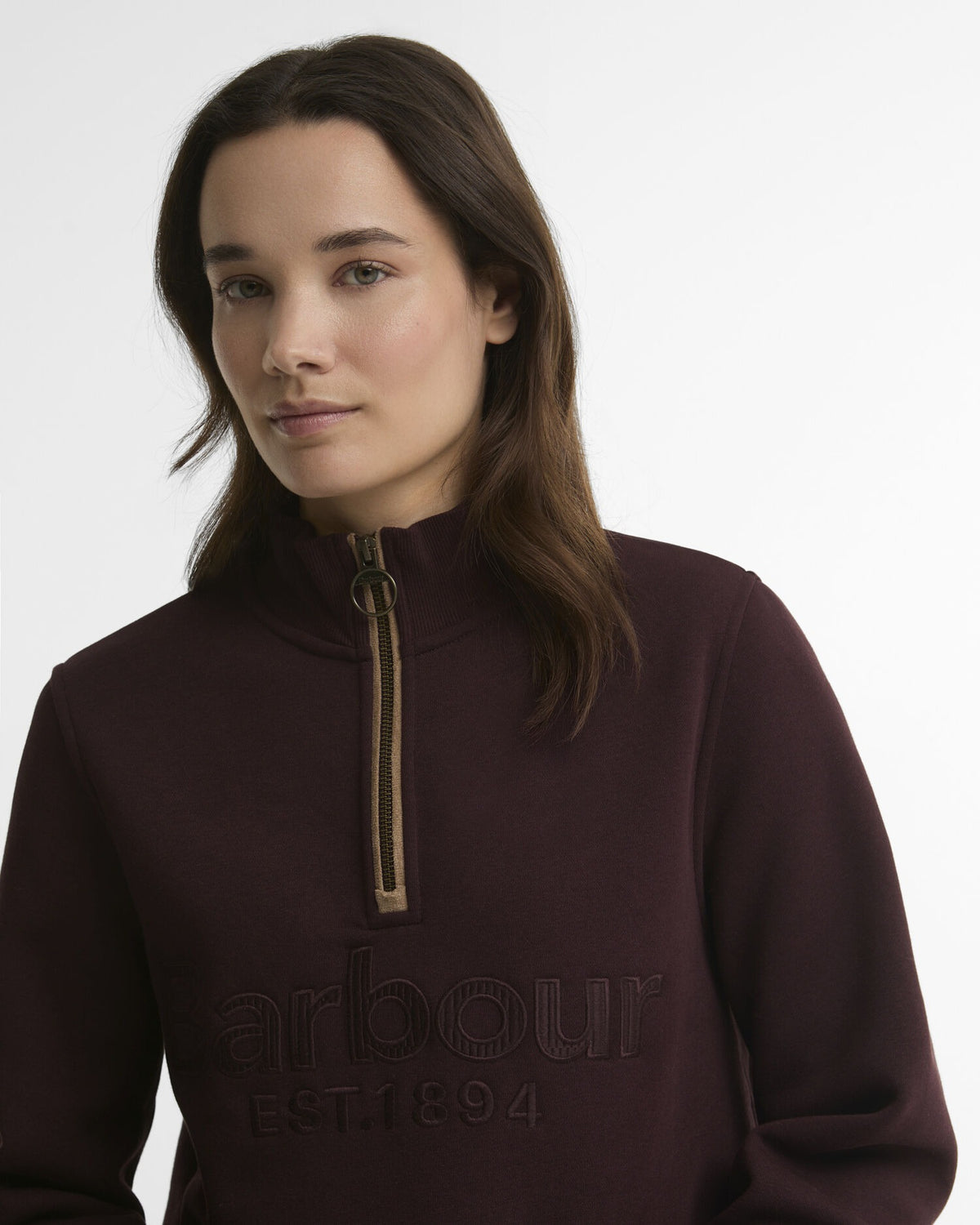 Cynthia Quarter-Zip Jumper - Fig