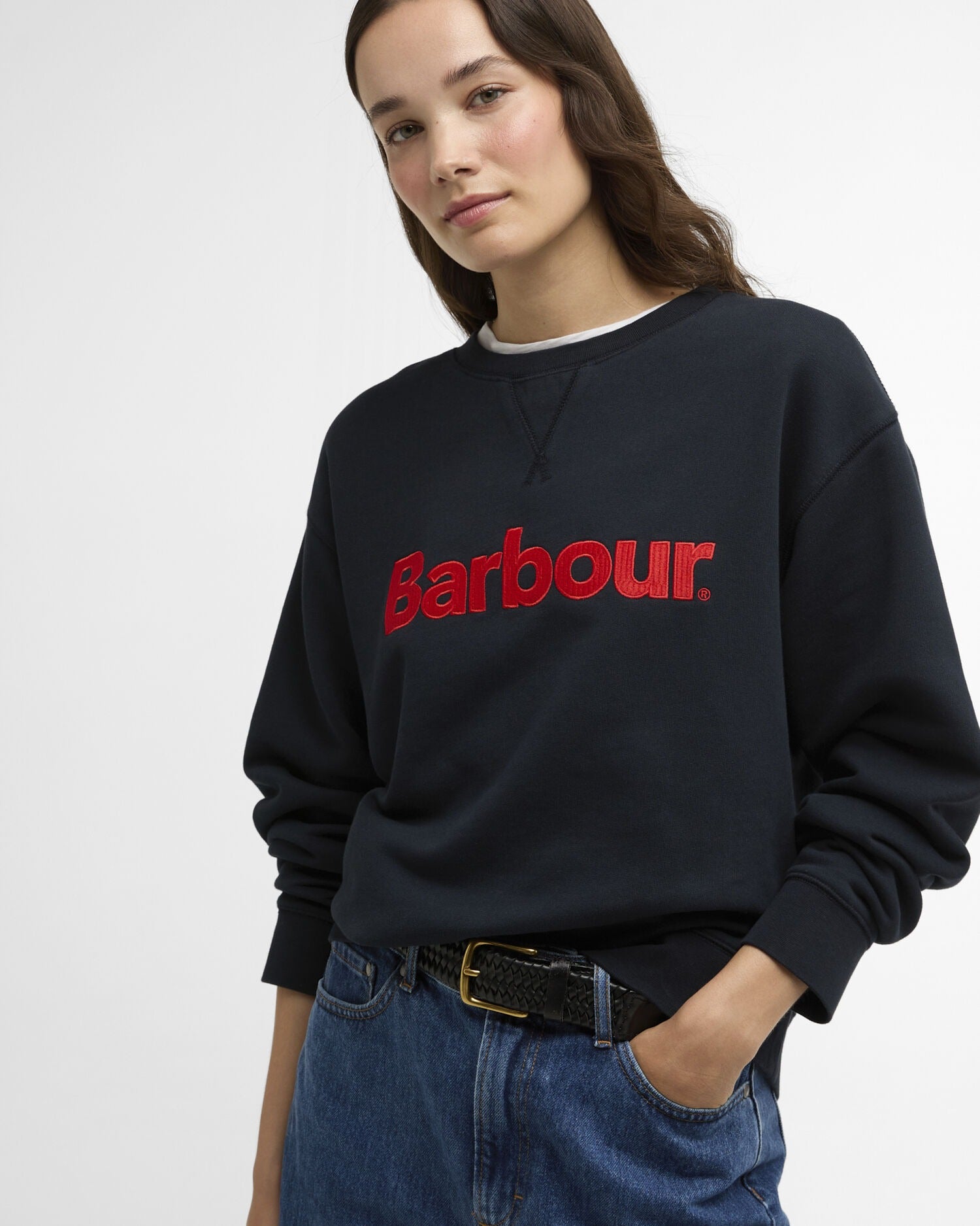 Hartland Logo Sweatshirt - Navy