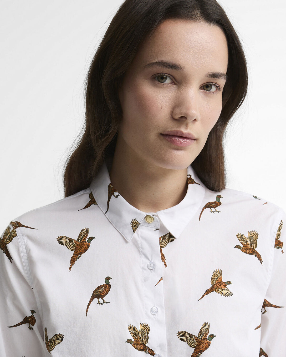Brambles Tailored Long-Sleeved Shirt - Multi Bird