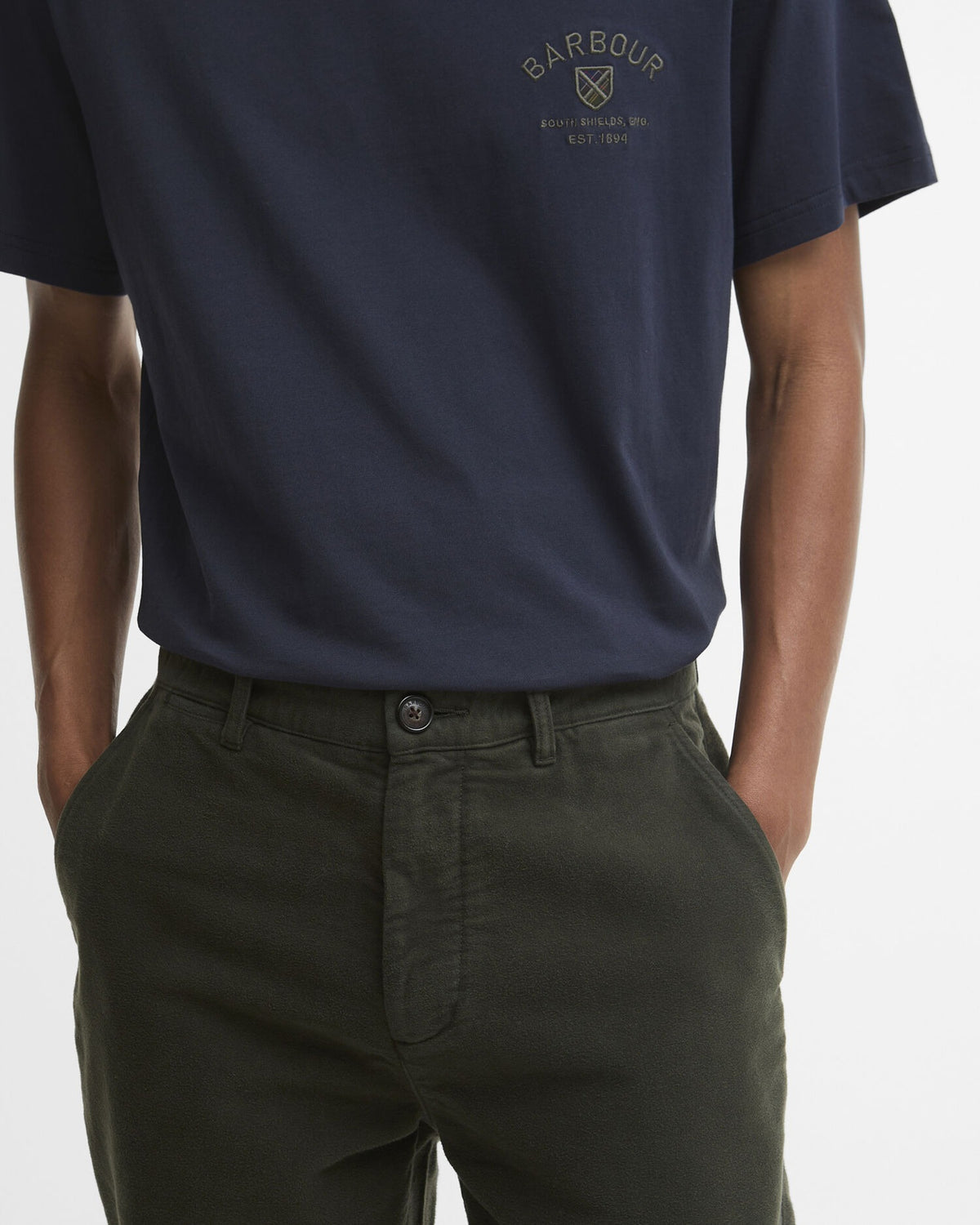 Moleskin Tailored Trousers - Sage