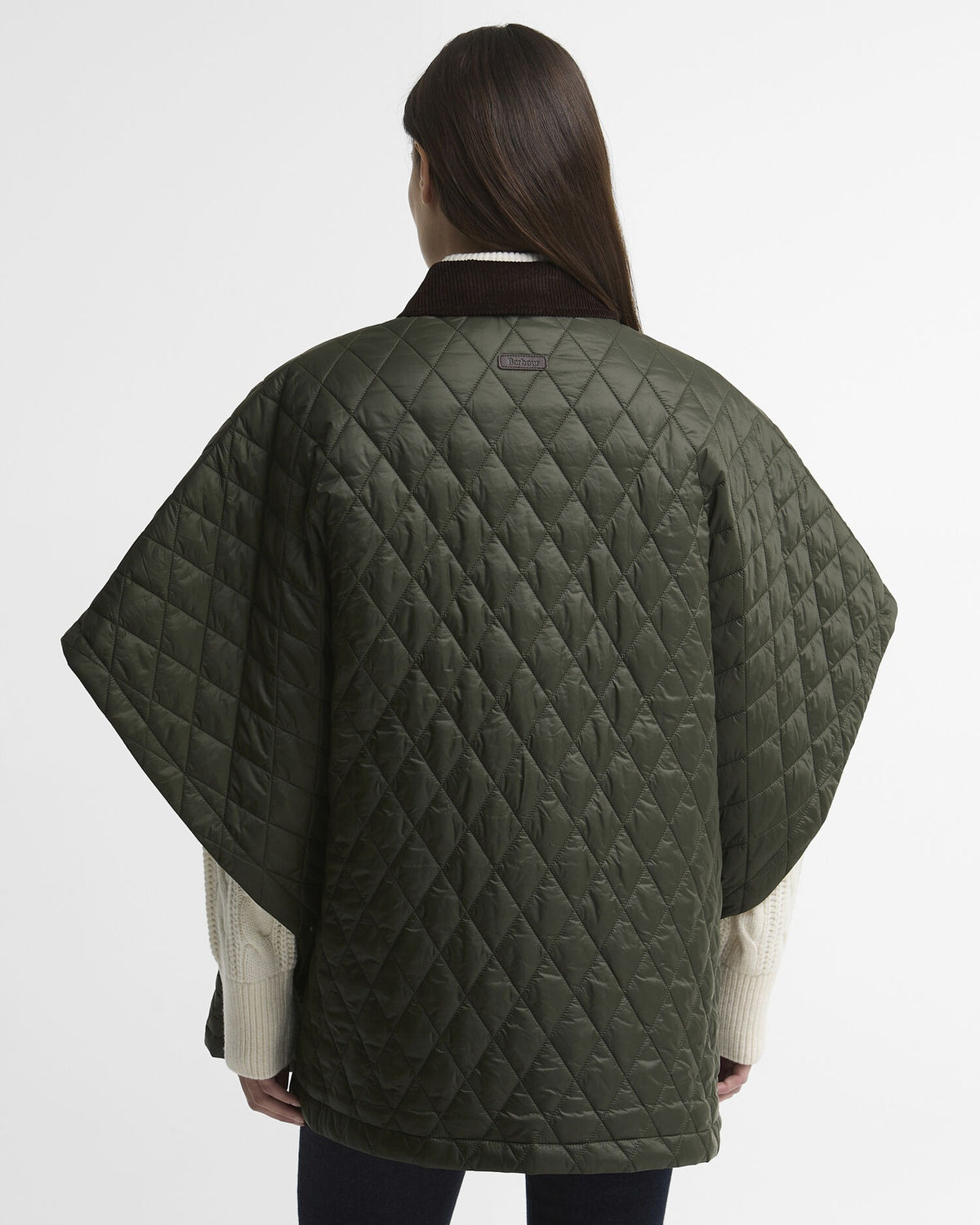 Mildred Quilted Cape - Olive/Shadow Classic