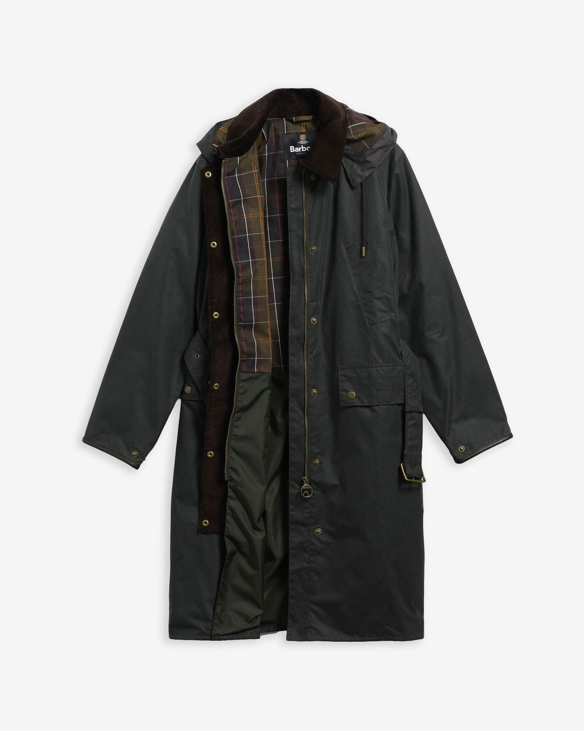Antoinette Waxed Trench Coat - Sage/Classic
