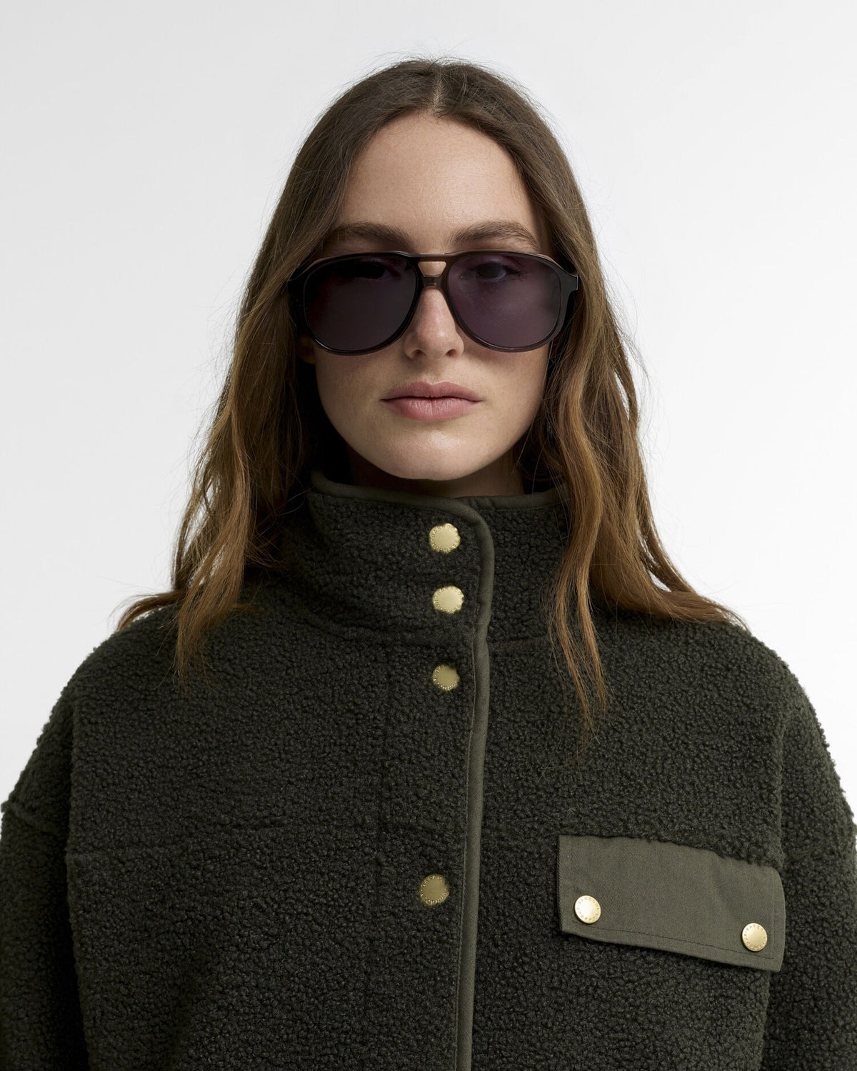 Mabel Fleece Olive