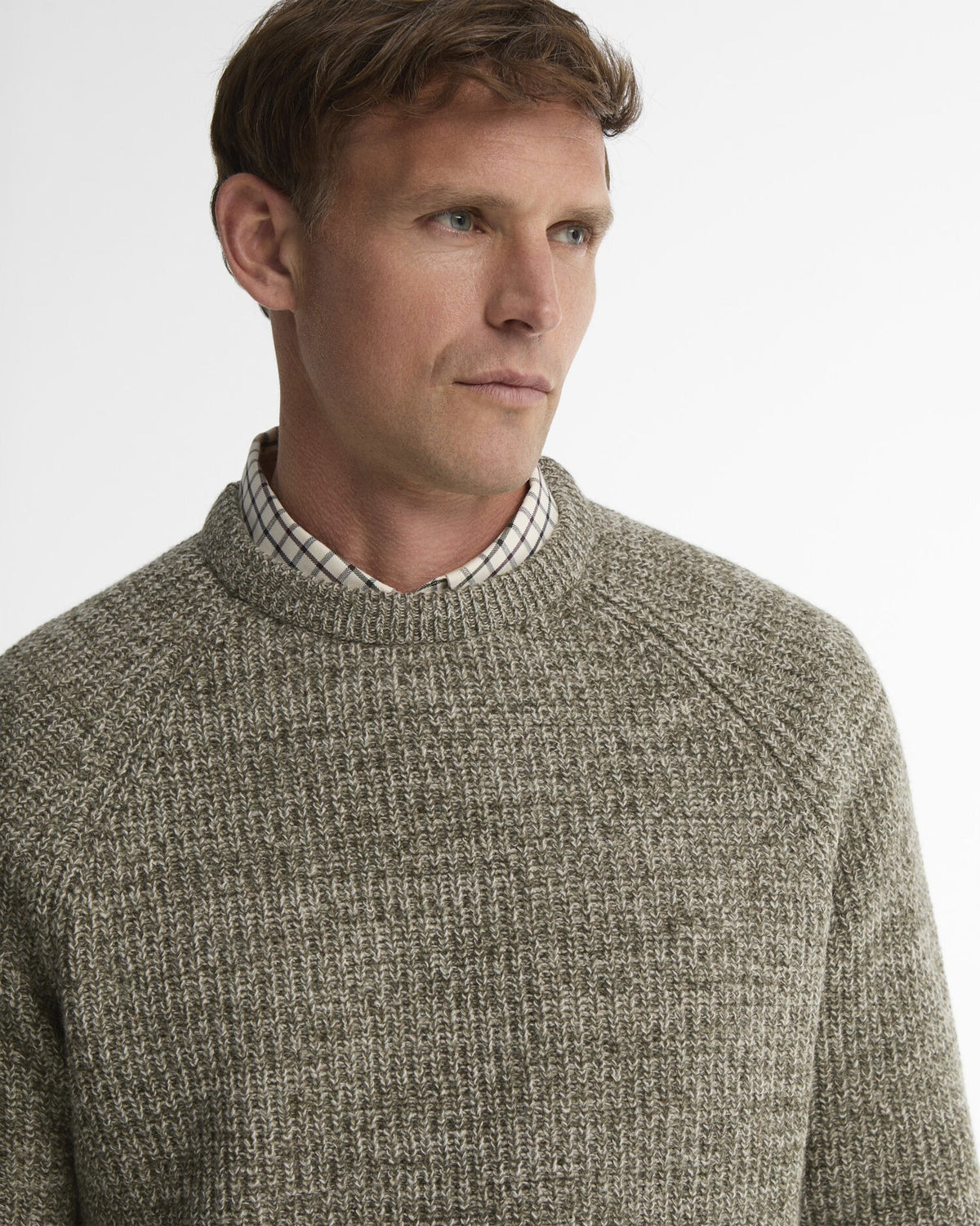 Horseford Crew Neck Jumper - Shadow Green