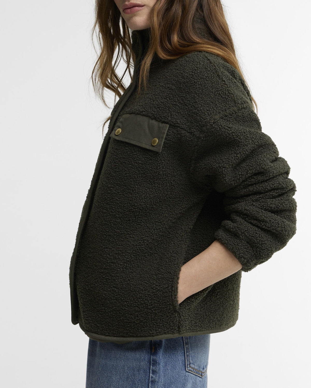 Mabel Fleece Olive