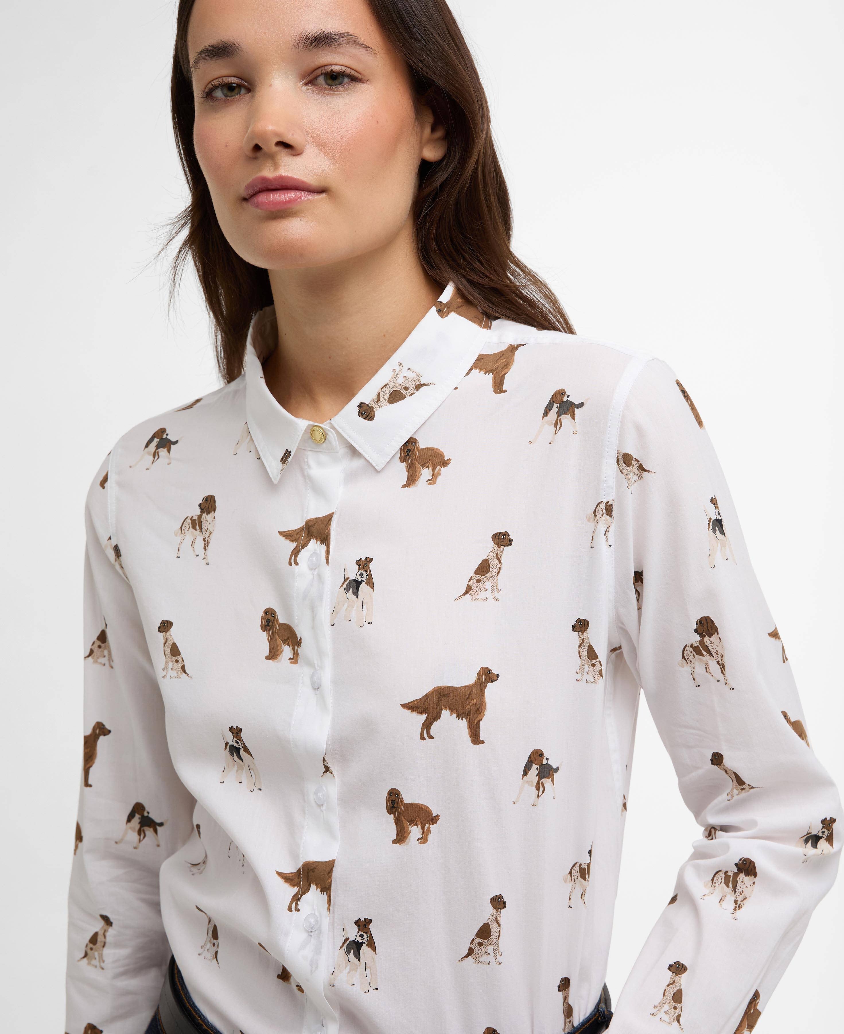 Safari Relaxed Long-Sleeved Shirt - Multi Dog Print