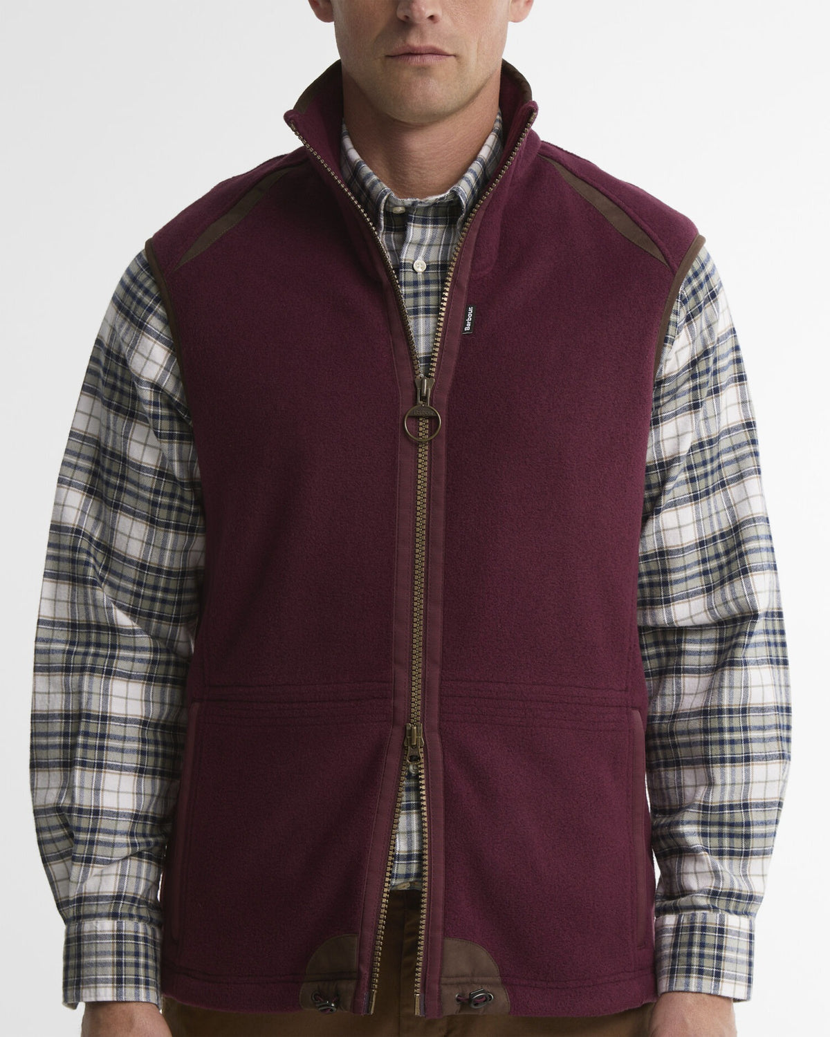 Langdale Fleece Gilet - Dark Bordeaux