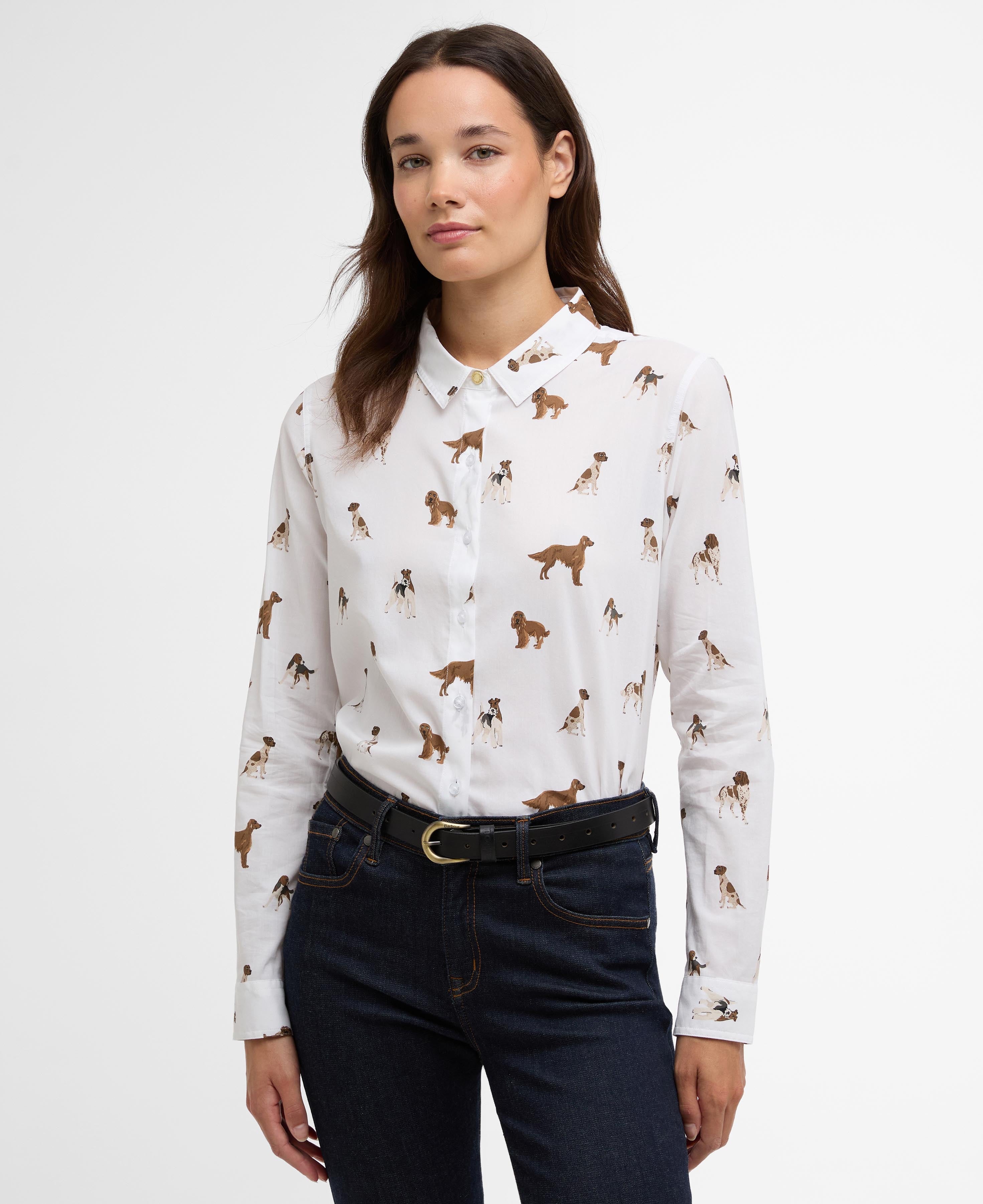 Safari Relaxed Long-Sleeved Shirt - Multi Dog Print