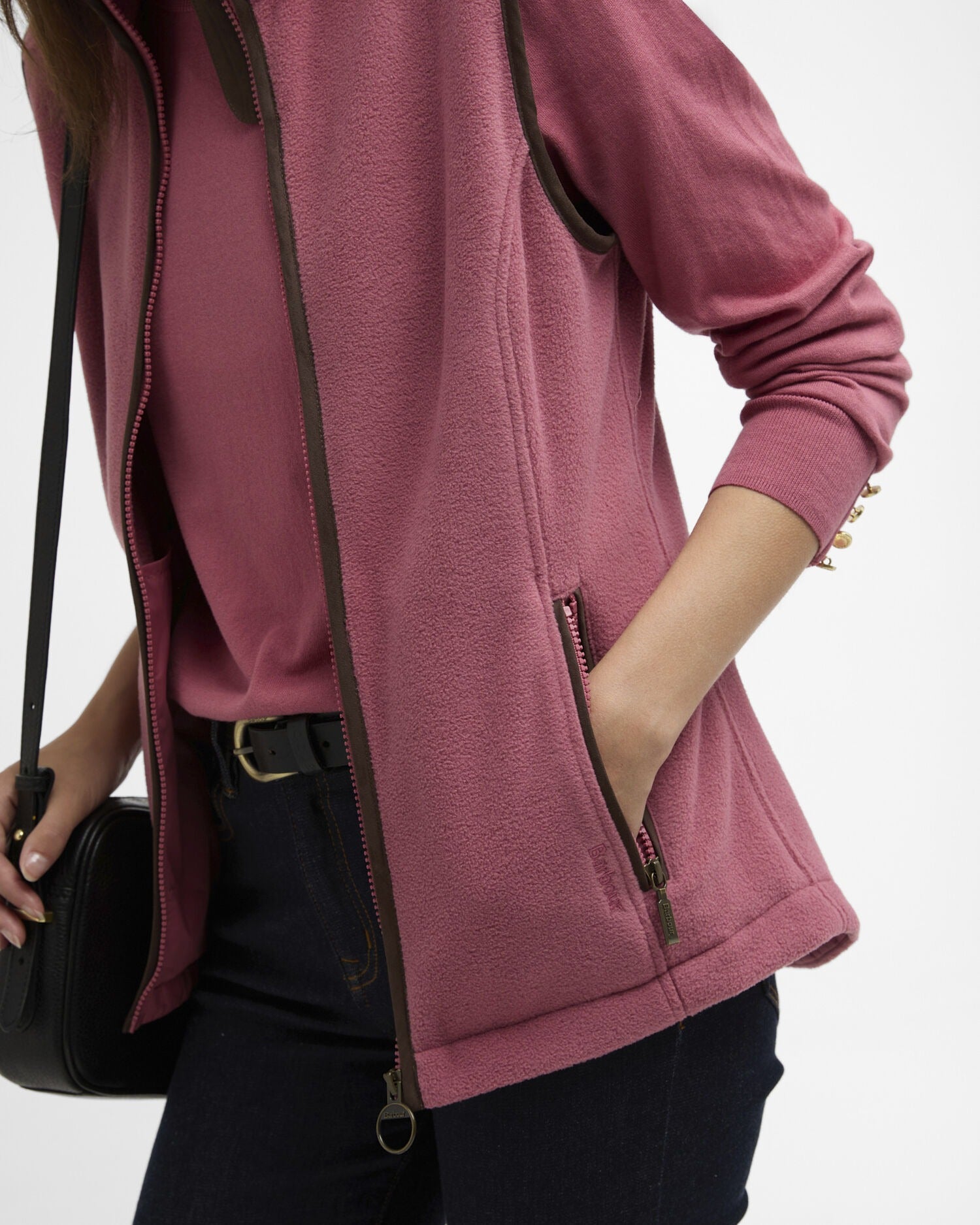 Country Colton Fleece Gilet - Wildberry