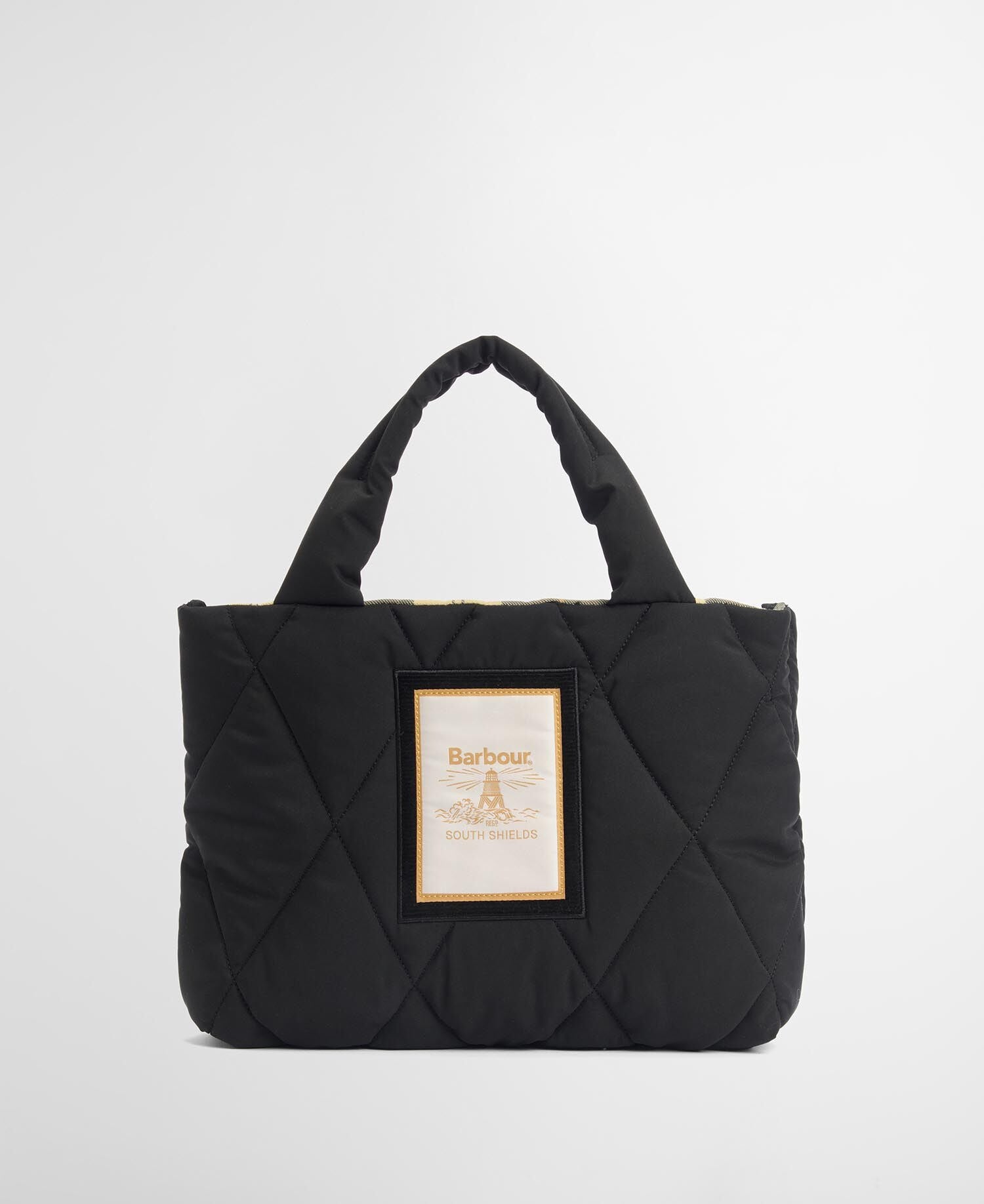 Mariah Quilted Mini Tote Bag - Black/Ancient