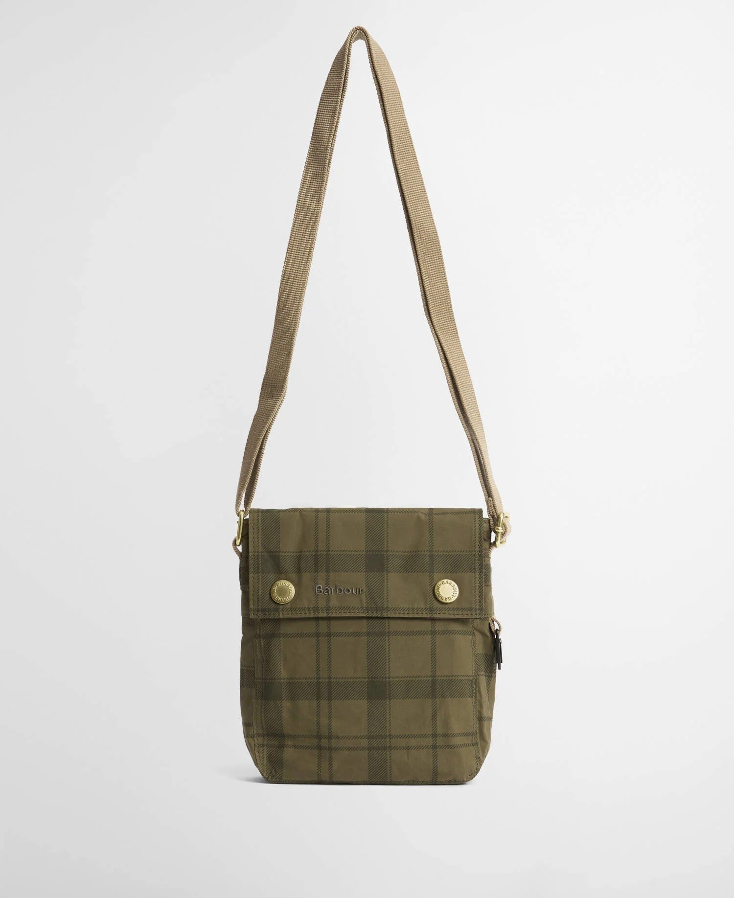 Transport Crossbody Bag - Dusky Green Tartan