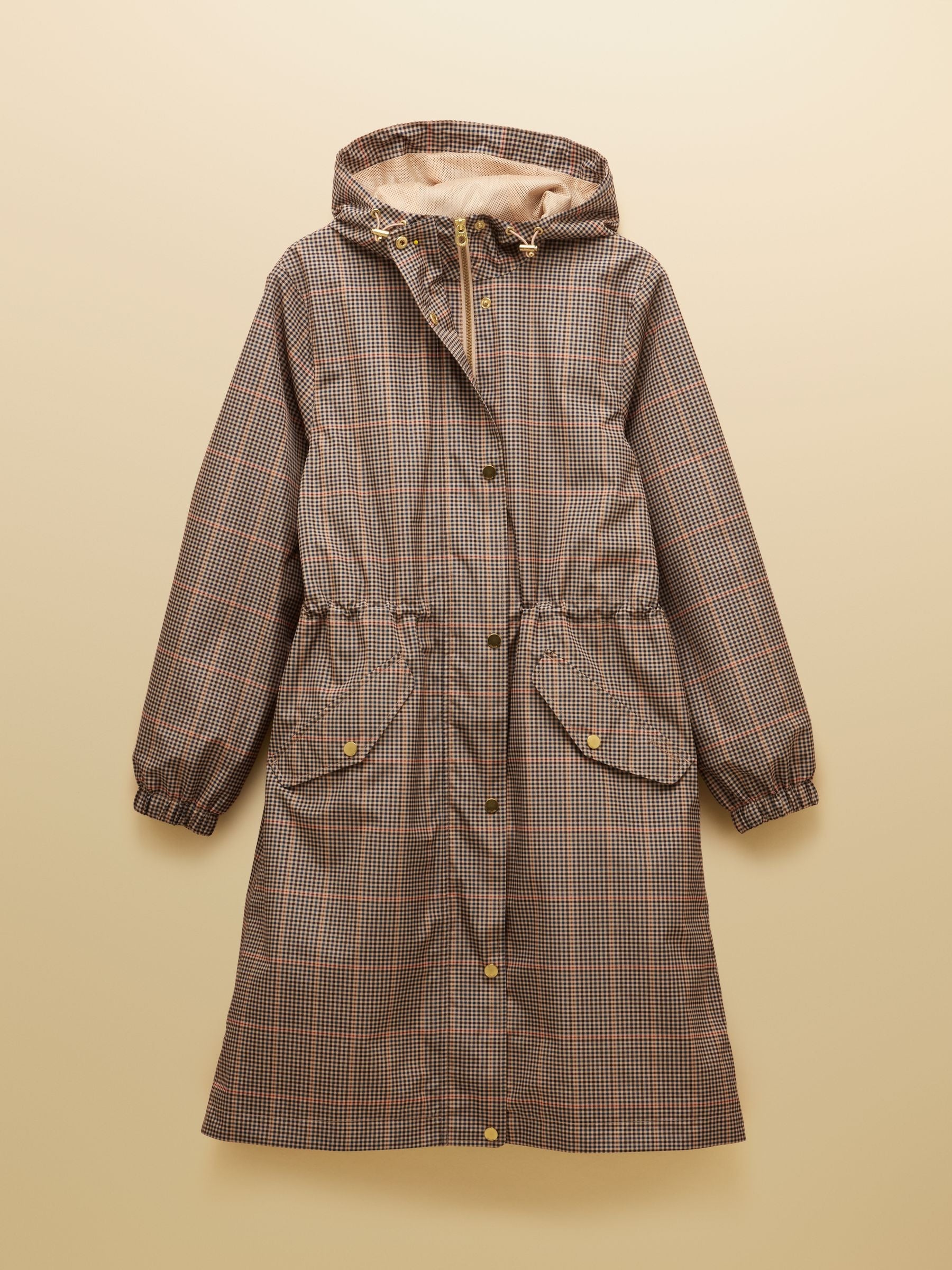Holkham Brown Packable Waterproof Raincoat With Hood