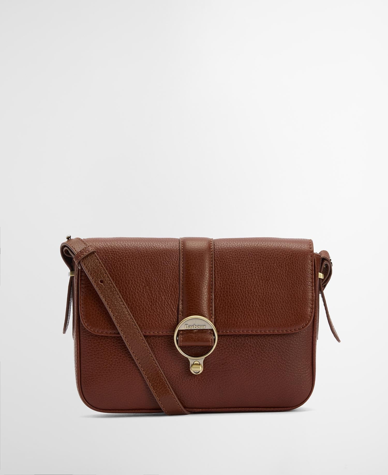 Rosa Leather Crossbody Bag - Brown