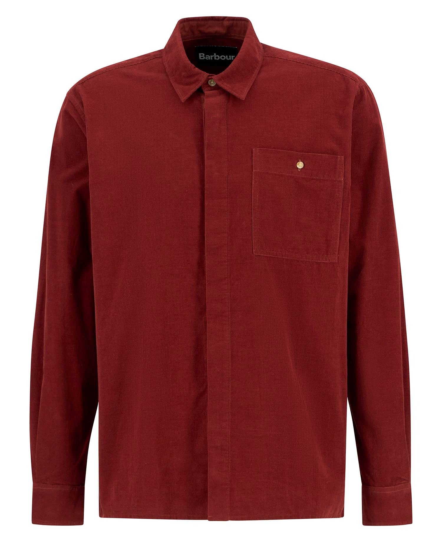 Haltcliff Cord Relaxed Shirt - Fired Brick