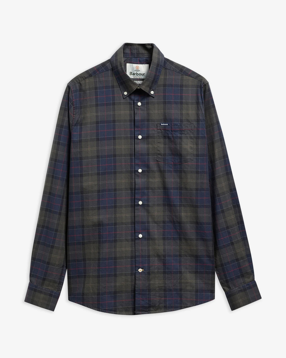 Wetheram Tailored Long-Sleeved Shirt - Shadow Classic Tartan