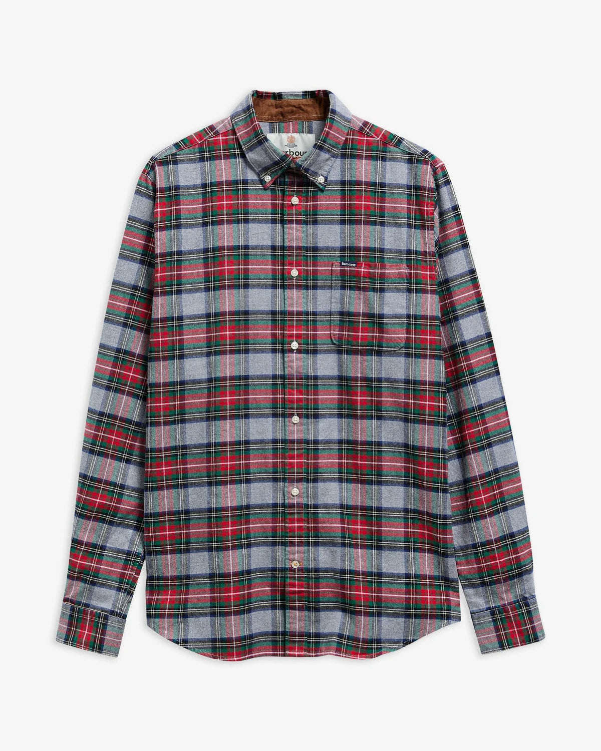 Ronan Tailored Long-Sleeved Shirt - Mid Grey Marl