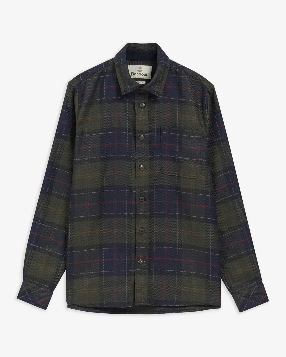 Fergus Tartan Relaxed Long-Sleeved Shirt - Shadow Classic Tartan