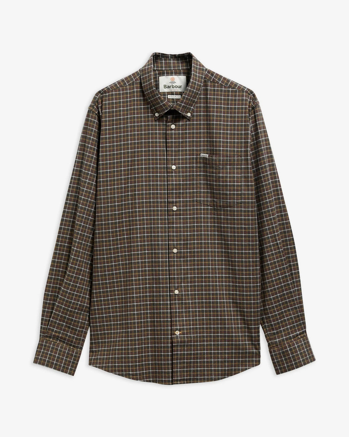 Alderwood Tattersall Long-Sleeved Shirt - Olive