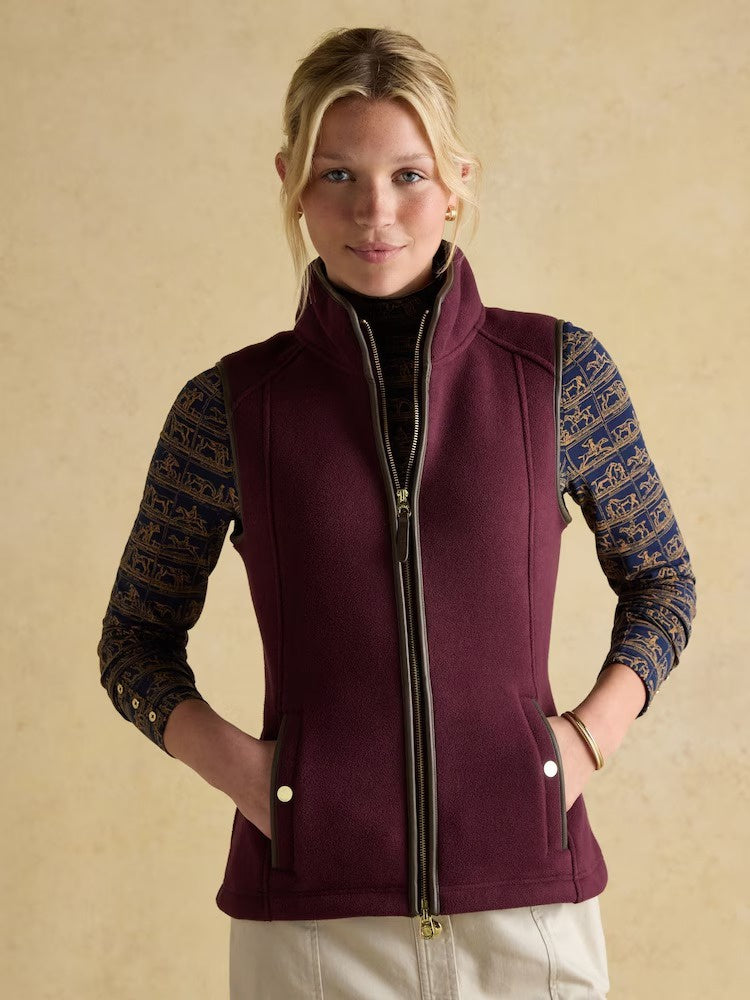 Heritage Red Regular Fleece Gilet