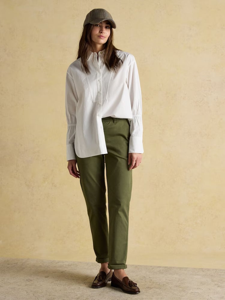 Slim Fit Khaki Green Chino Trousers