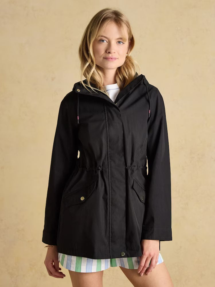 Portwell Black Waterproof Raincoat With Hood