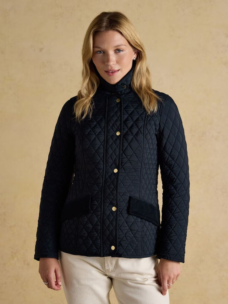Highclere Navy Showerproof Diamond Quilted Jacket