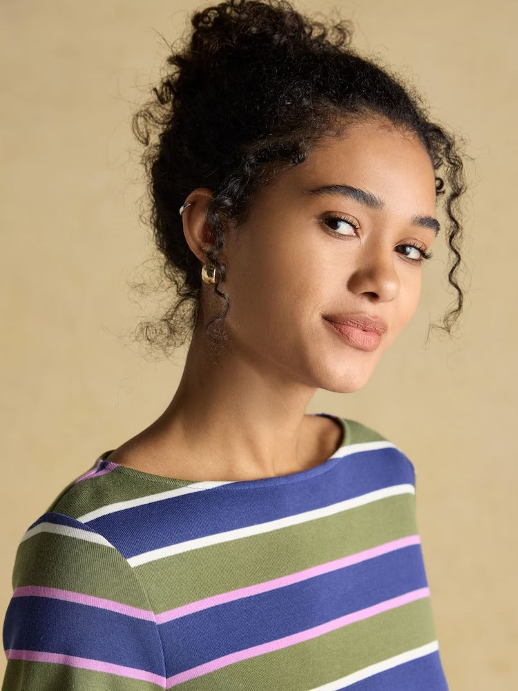 Harbour Multi Boat Neck 100% Cotton Breton Top