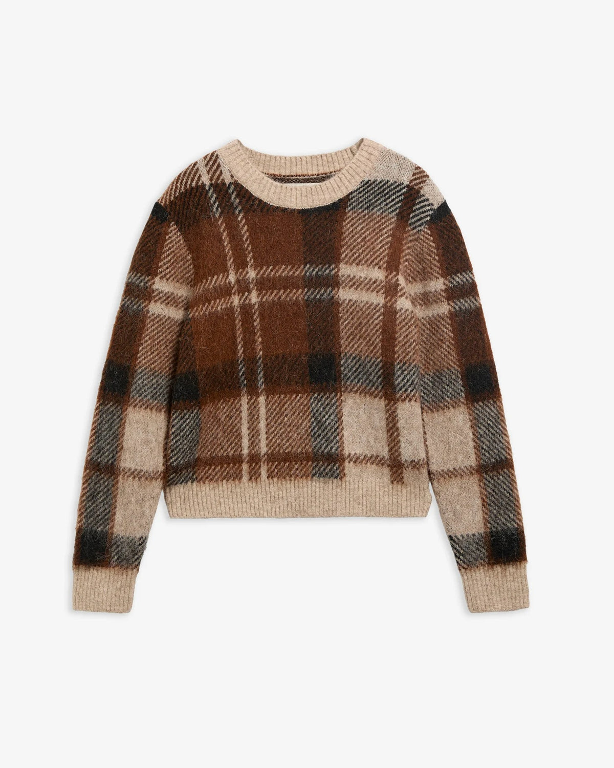 Glendyn Tartan Crew Neck Jumper - Multi