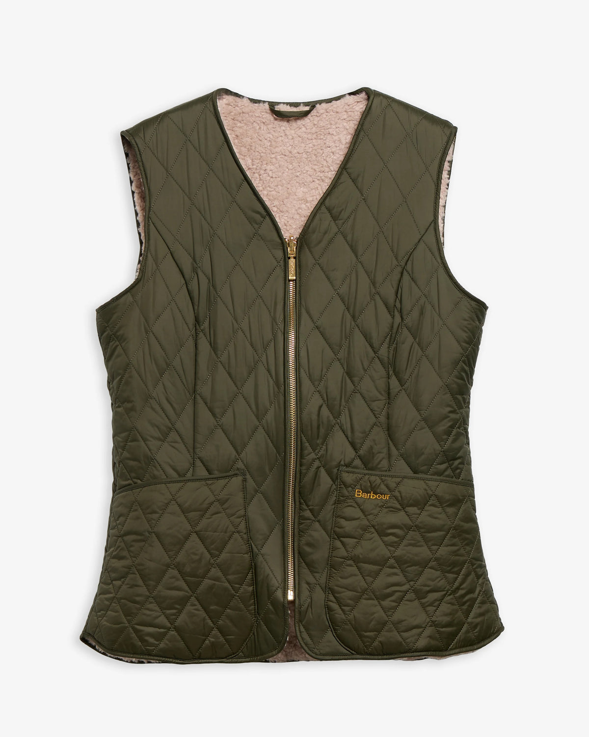 Markenfield Liner - Olive/Natural
