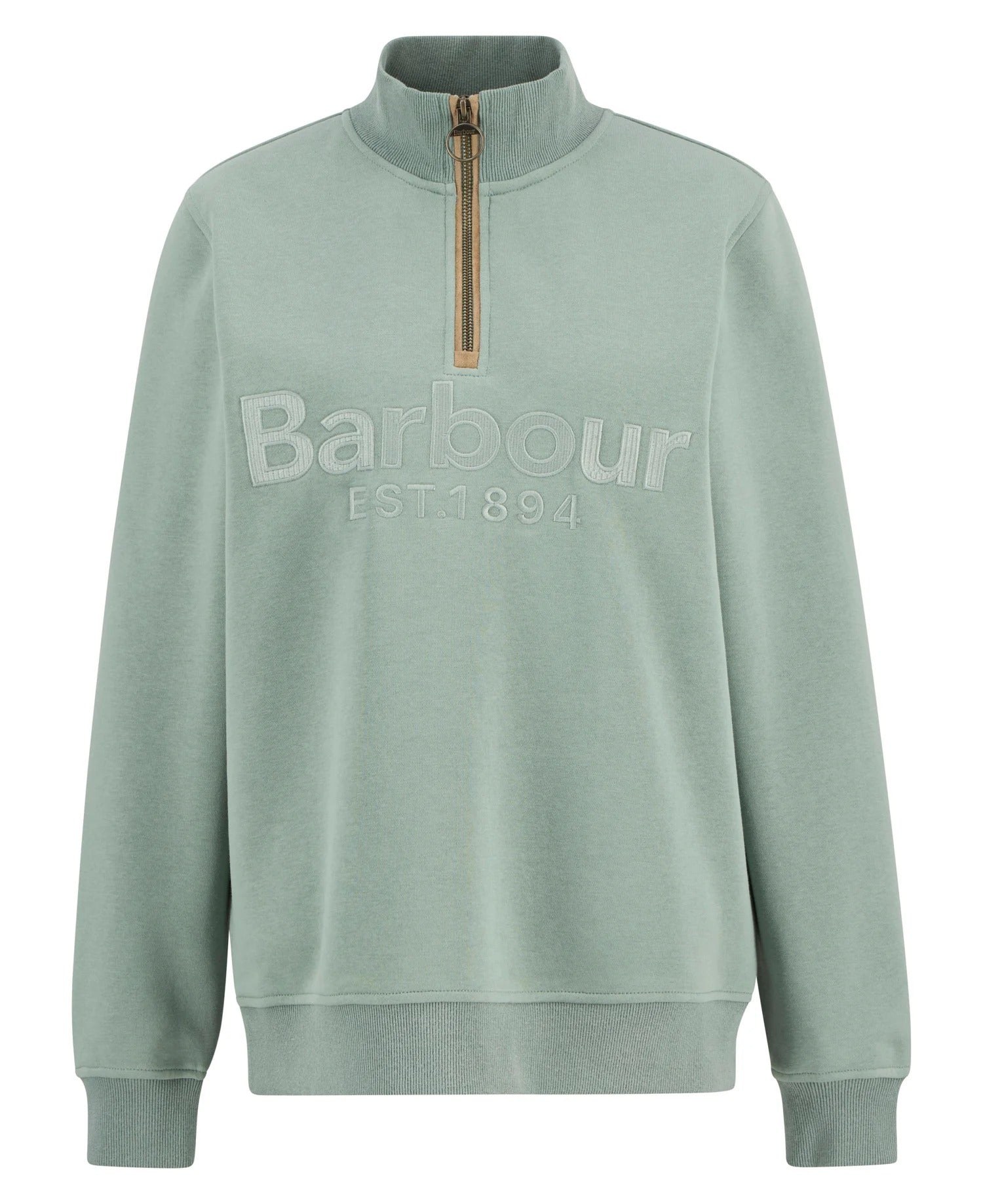 Cynthia Quarter-Zip Jumper - Blue Sage