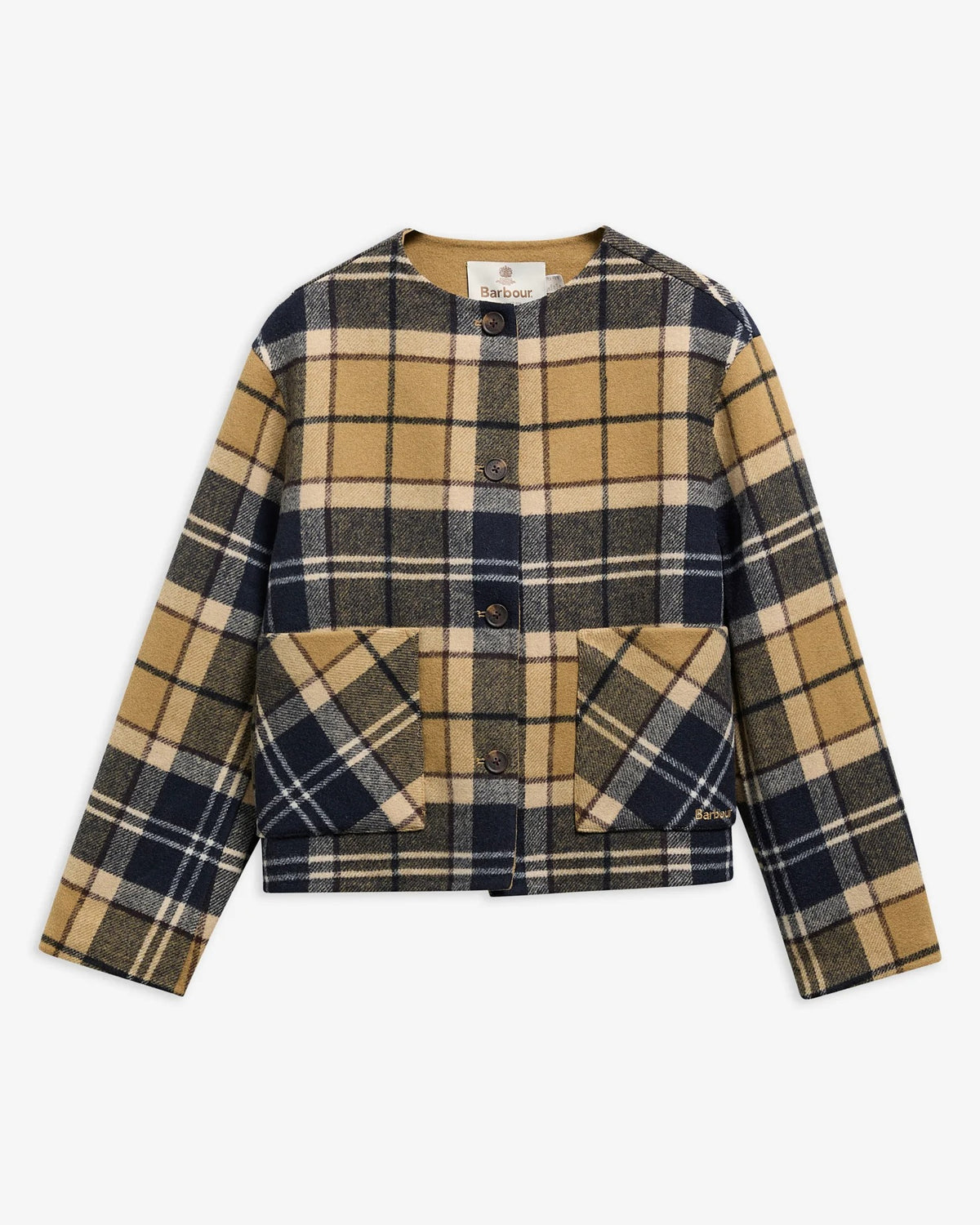 Marlow Tartan Wool Overshirt - Birchwood Tartan