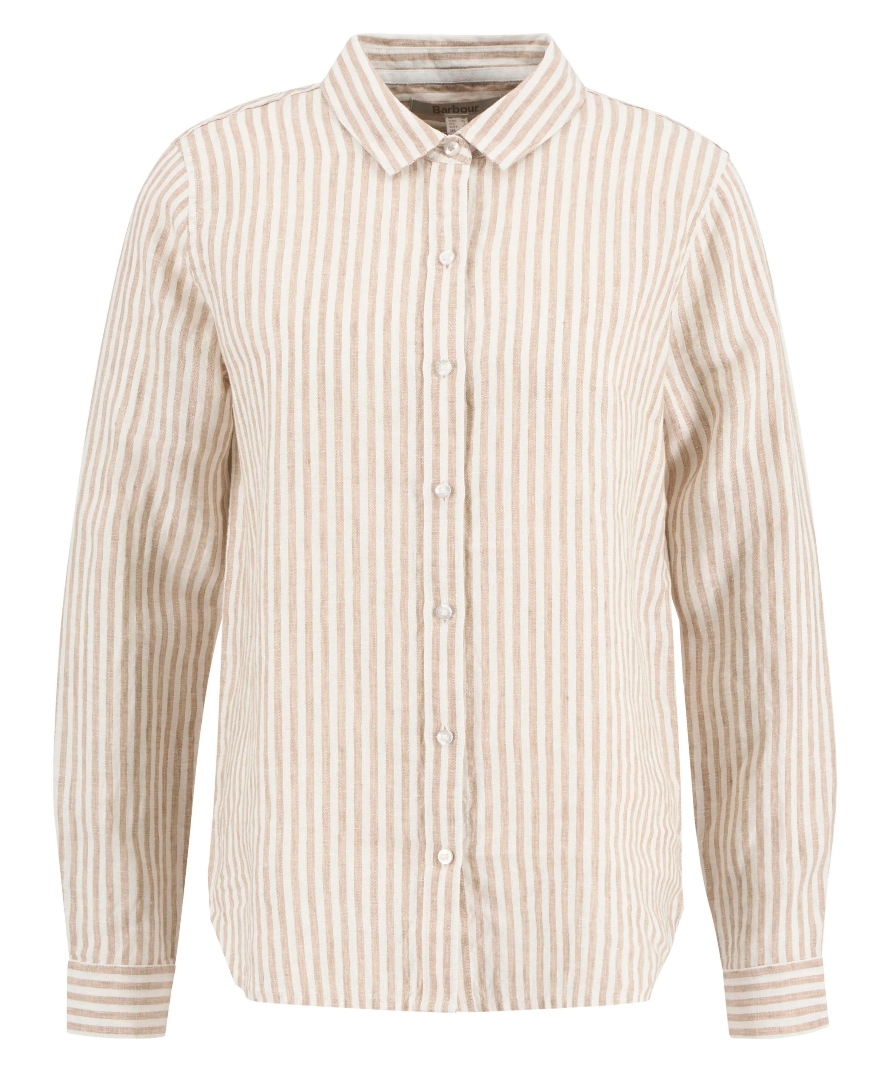 Marine Relaxed Long-Sleeved Shirt - Hessian Stripe