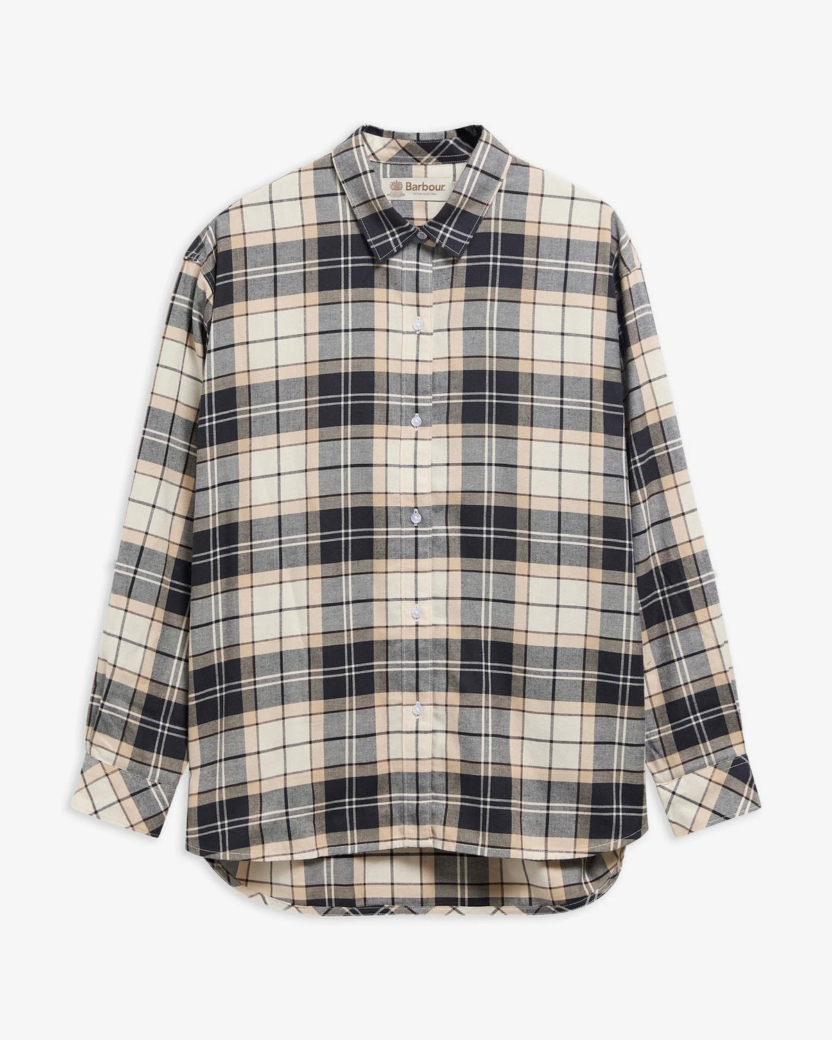 Elishaw Relaxed Long-Sleeved Shirt - Lt Birchwood Tartan