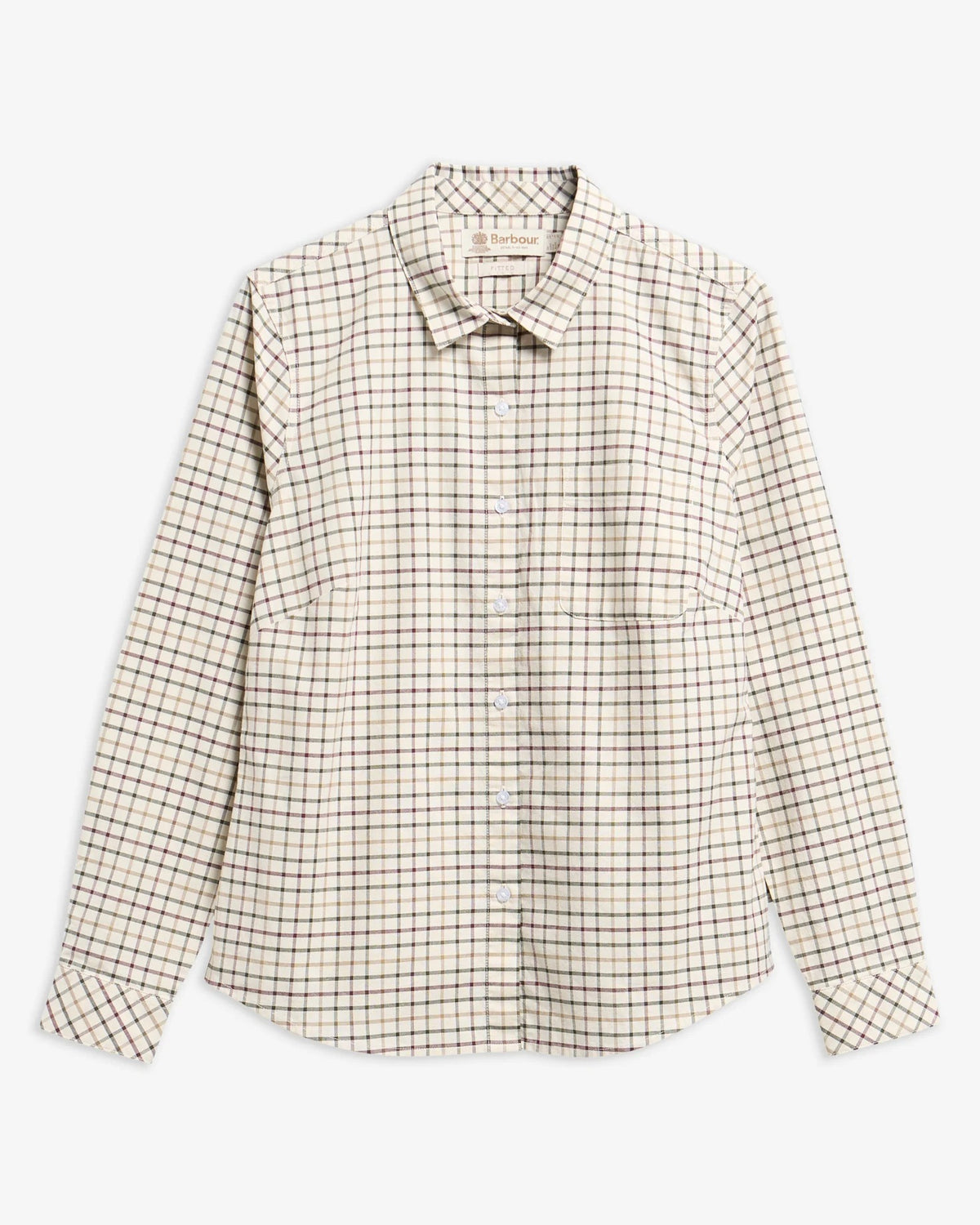 Woodside Tailored Long-Sleeved Shirt - Birch Tattersall