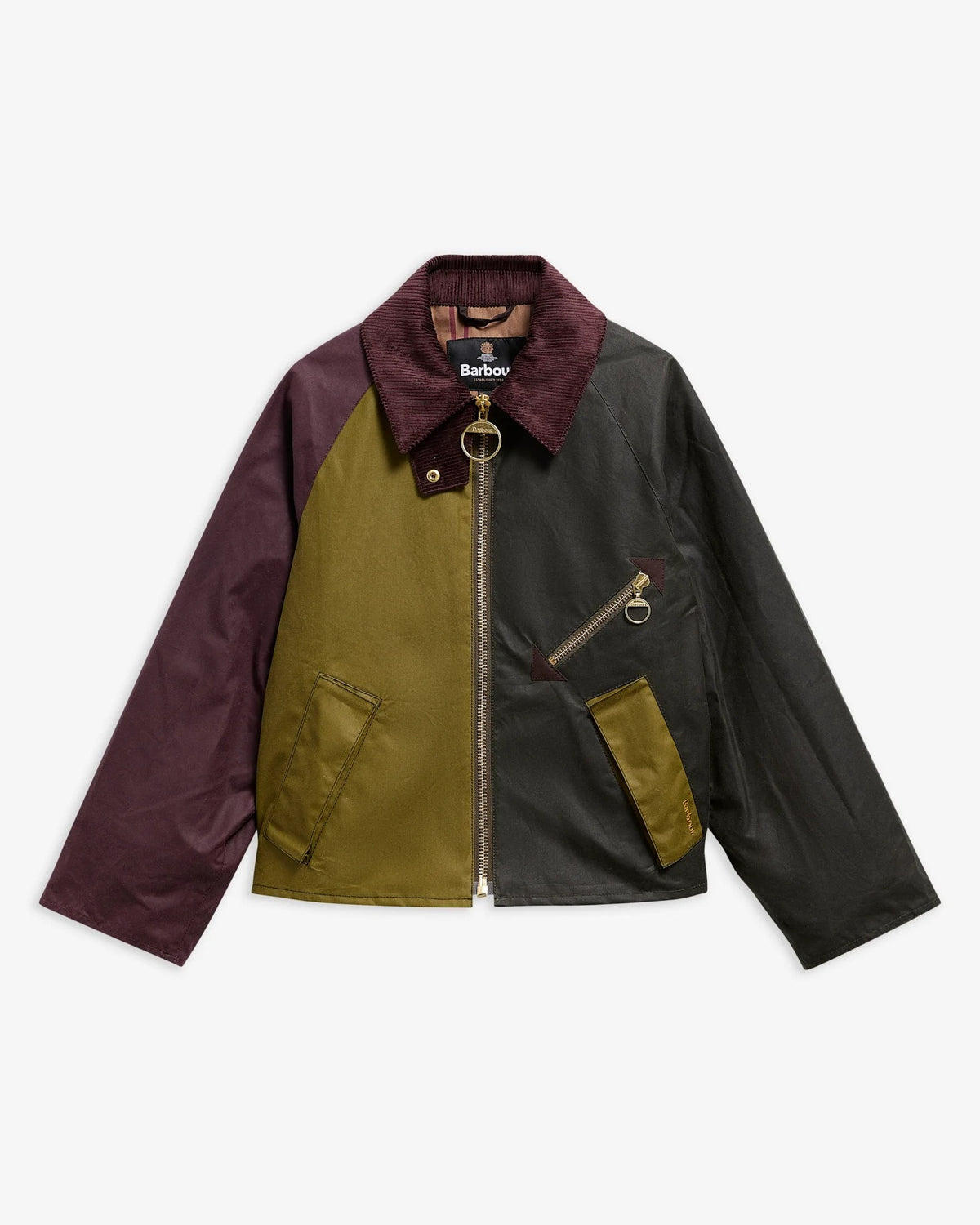 Arlene Waxed Jacket - Golden Olive/Fern/Bordeaux/Muted