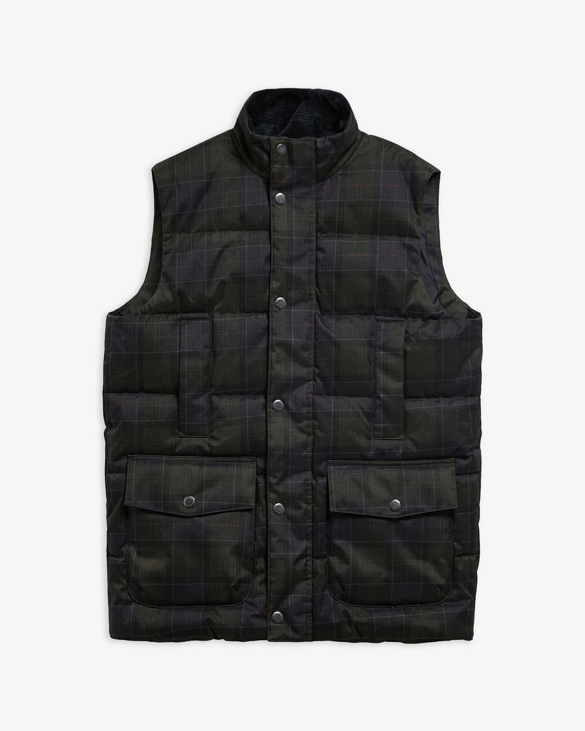 Lonnen Tartan Puffer Gilet - Shadow Classic Tartan