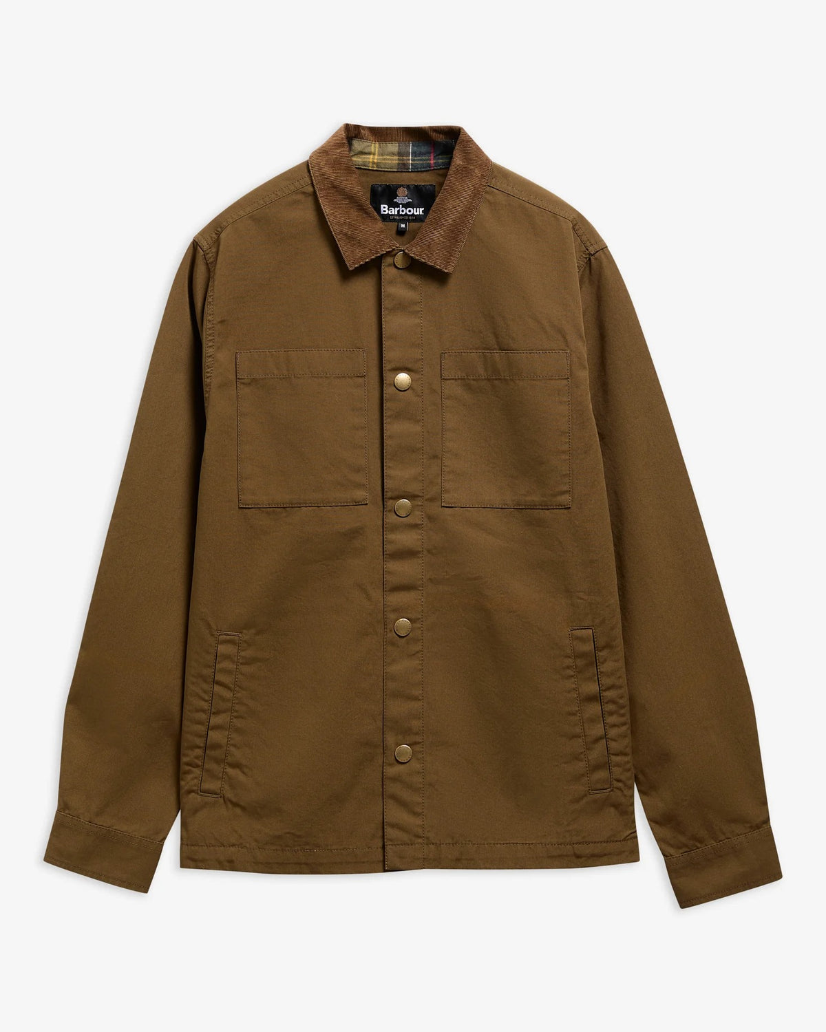 Cord Collar Twill Overshirt - Beech