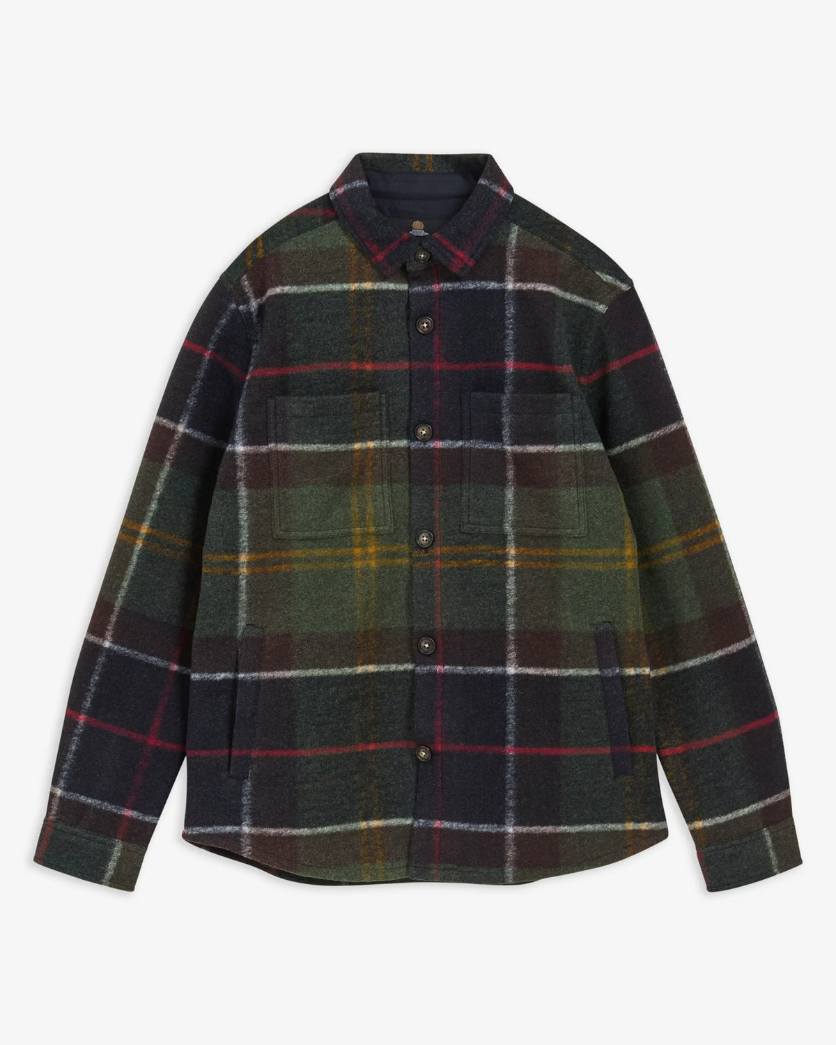 Woodlane Brushed Check Overshirt - Classic Tartan