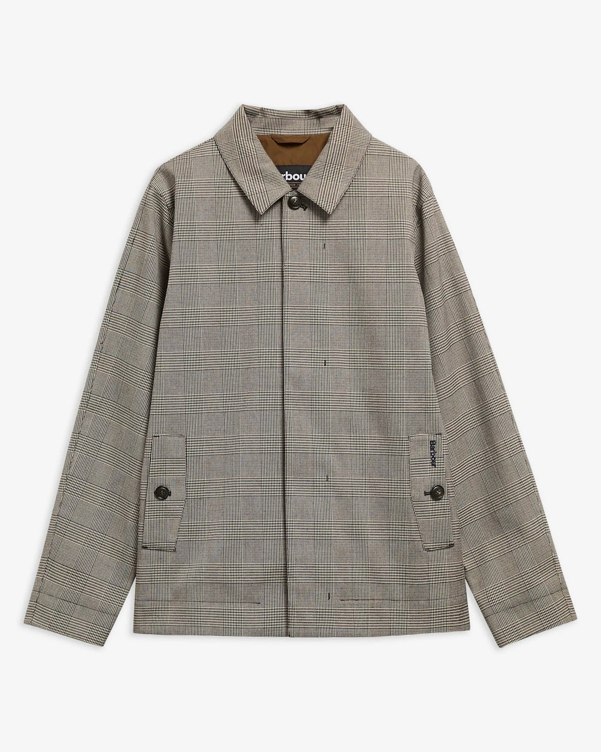 Modern Short Lorden Showerproof Mac - Prince Of Wales Check
