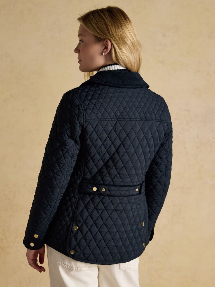 Highclere Navy Showerproof Diamond Quilted Jacket